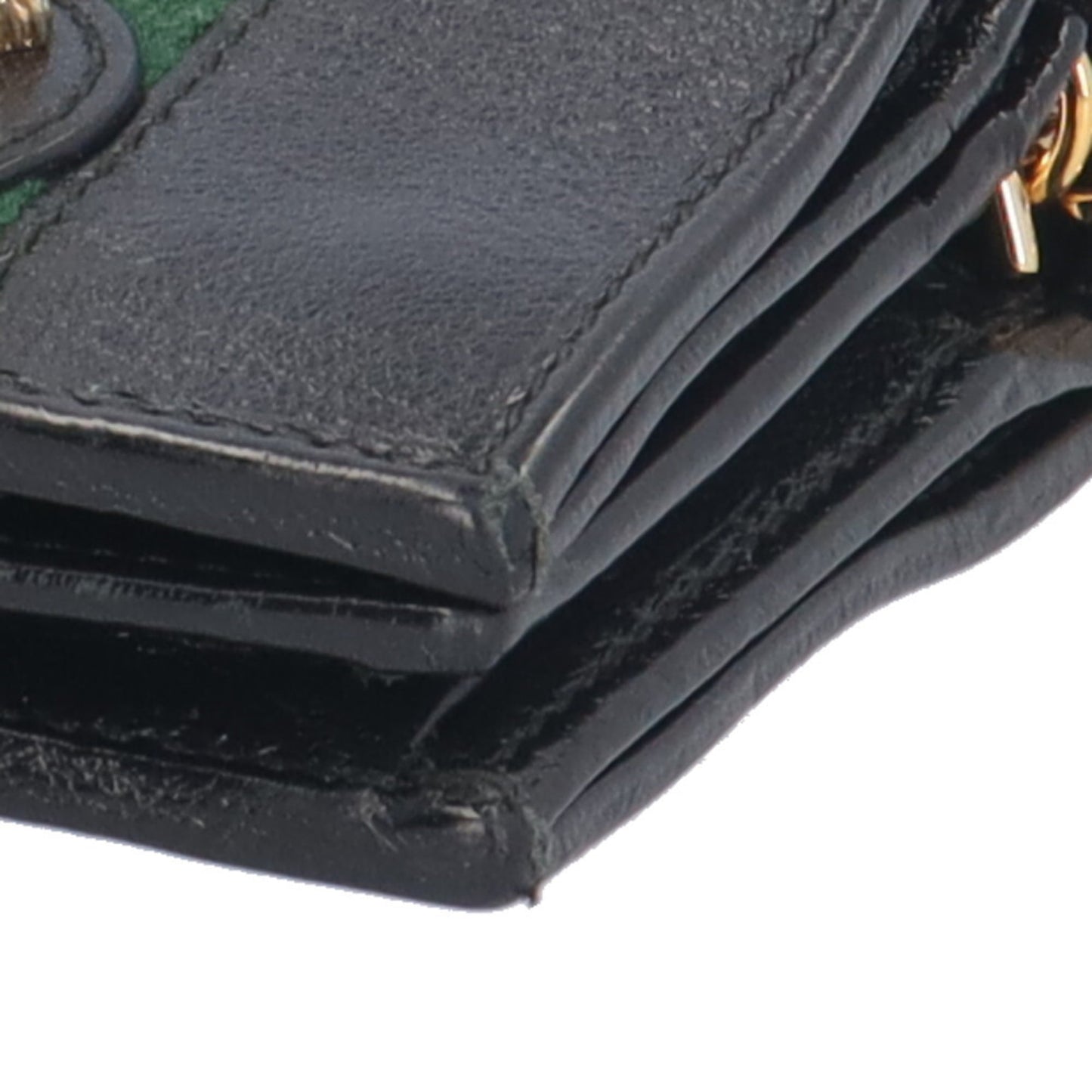 Gucci Black Leather Chain/Shoulder Wallet ( )