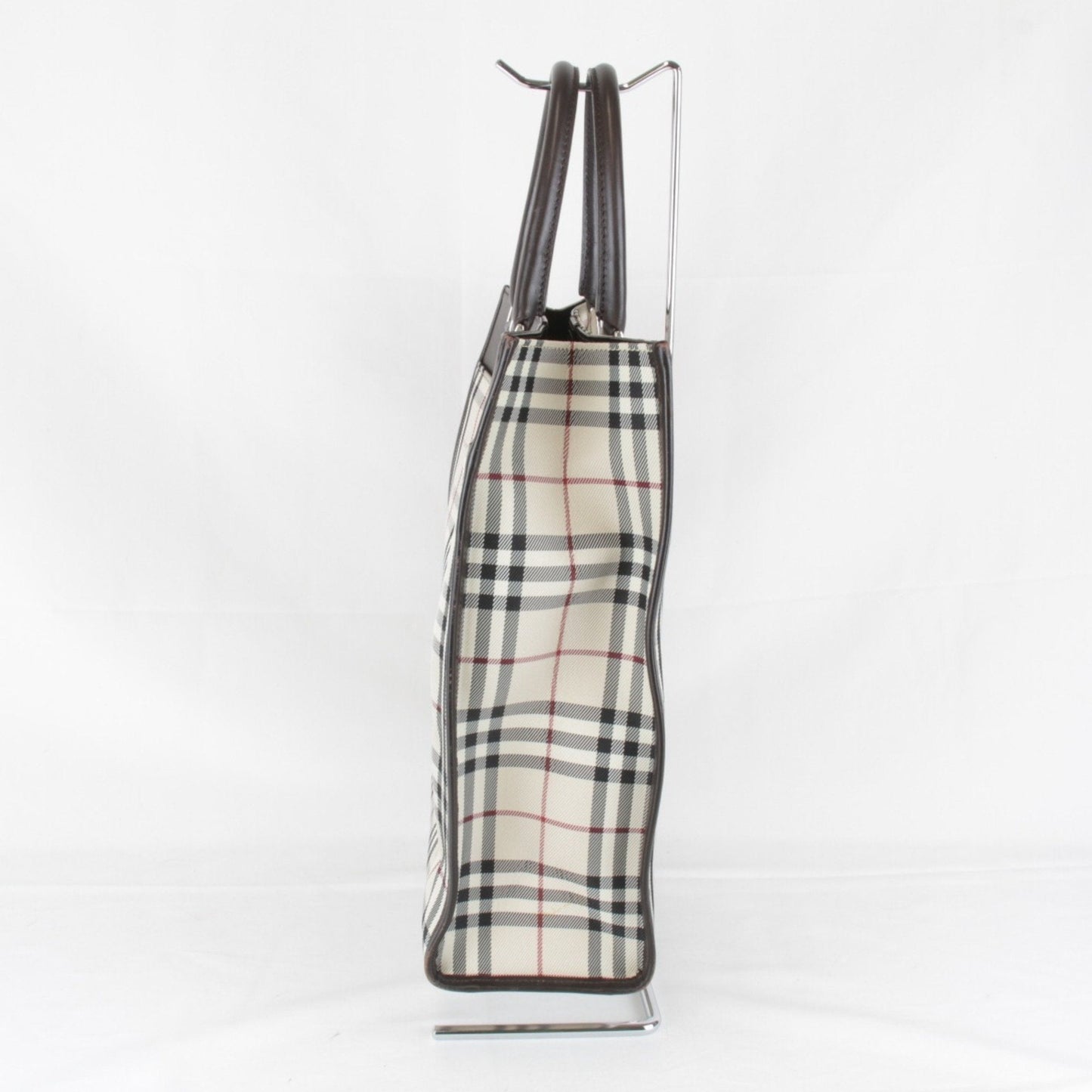 Burberry Beige Canvas Leather Tote Bag ( )