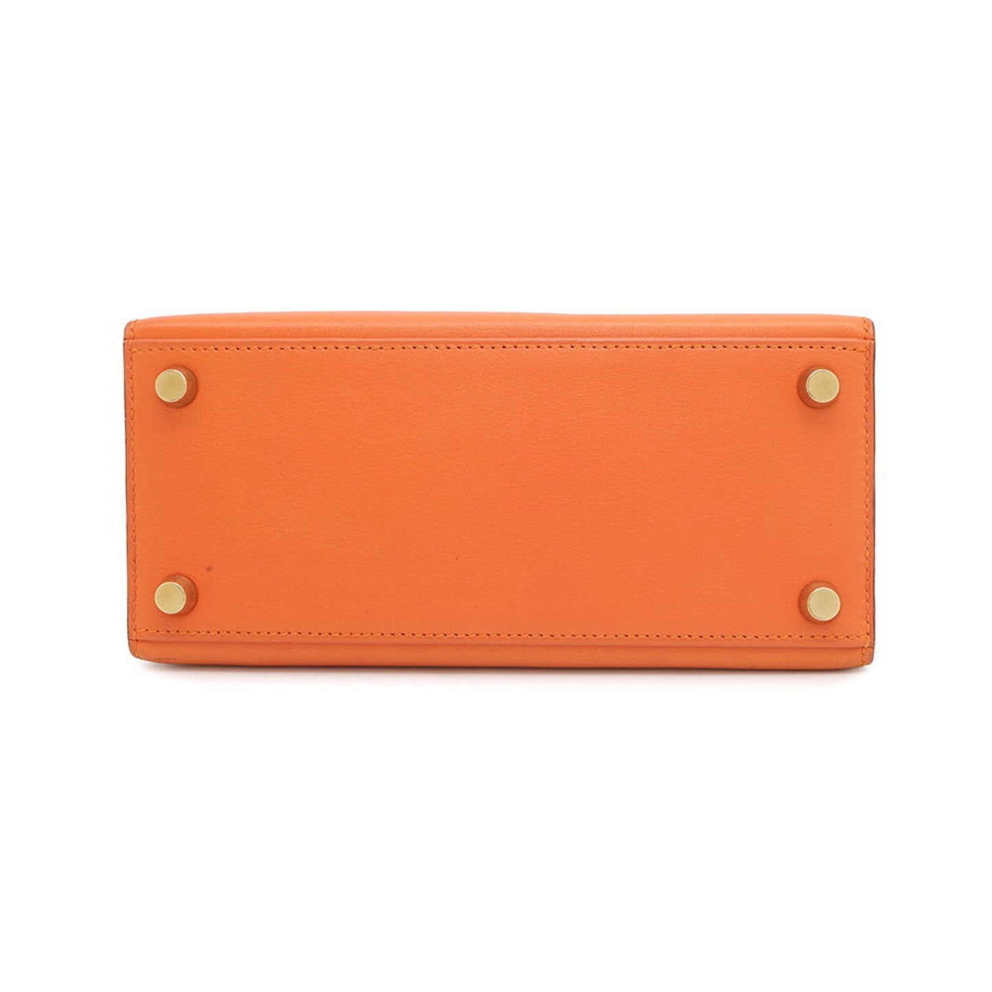 Hermes Kara Orange Gulliver Leather Handbag ( )