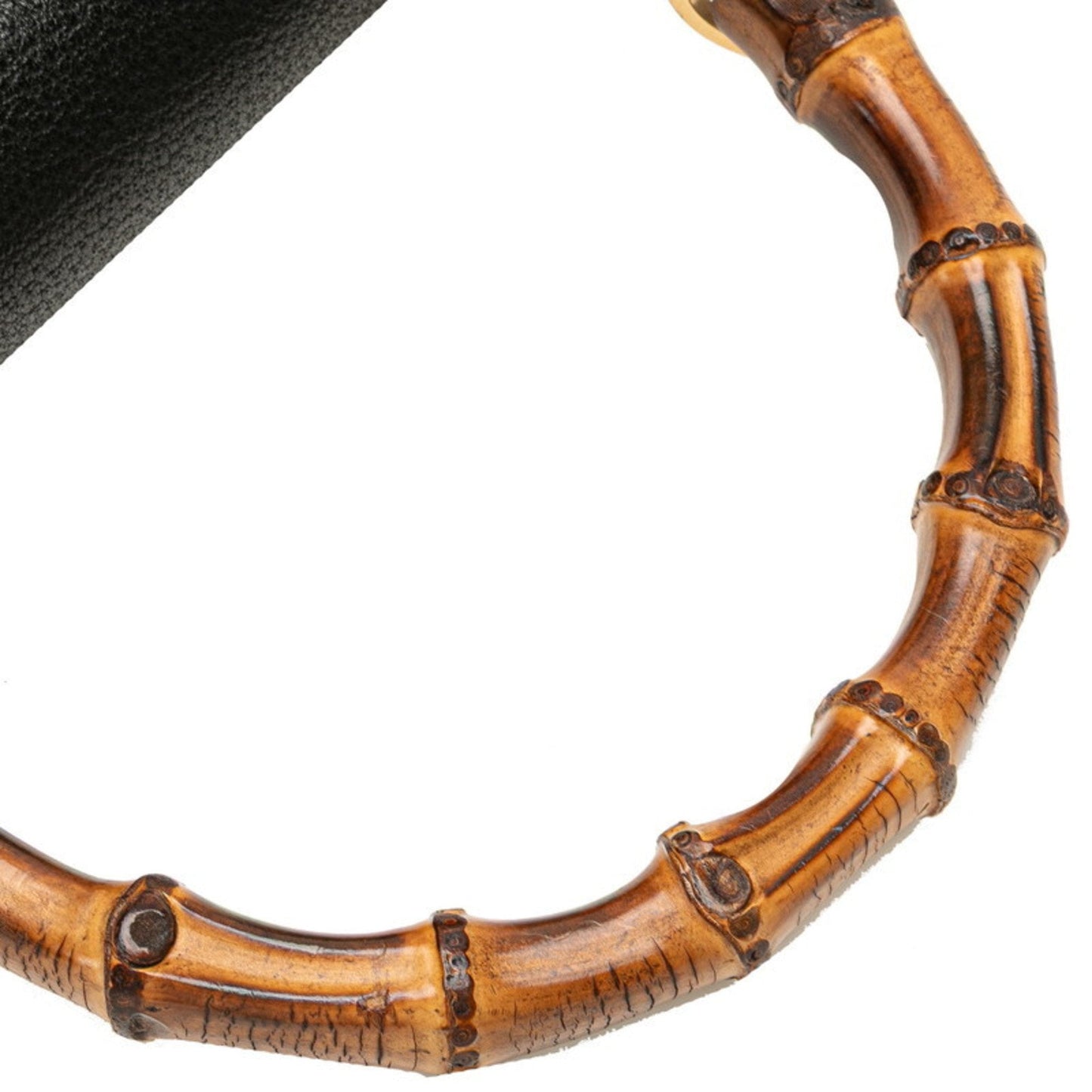 Gucci Black Leather Handbag Shoulder Bag ( )