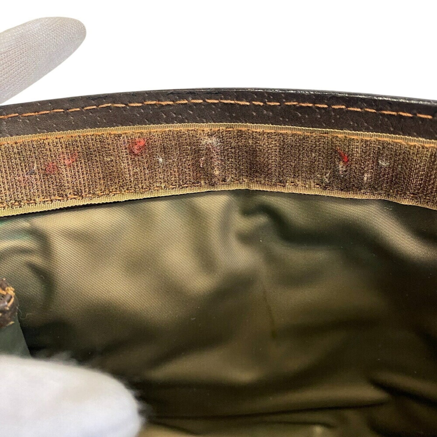 Gucci Brown Pvc Coated Canvas Clutch Bag ( )