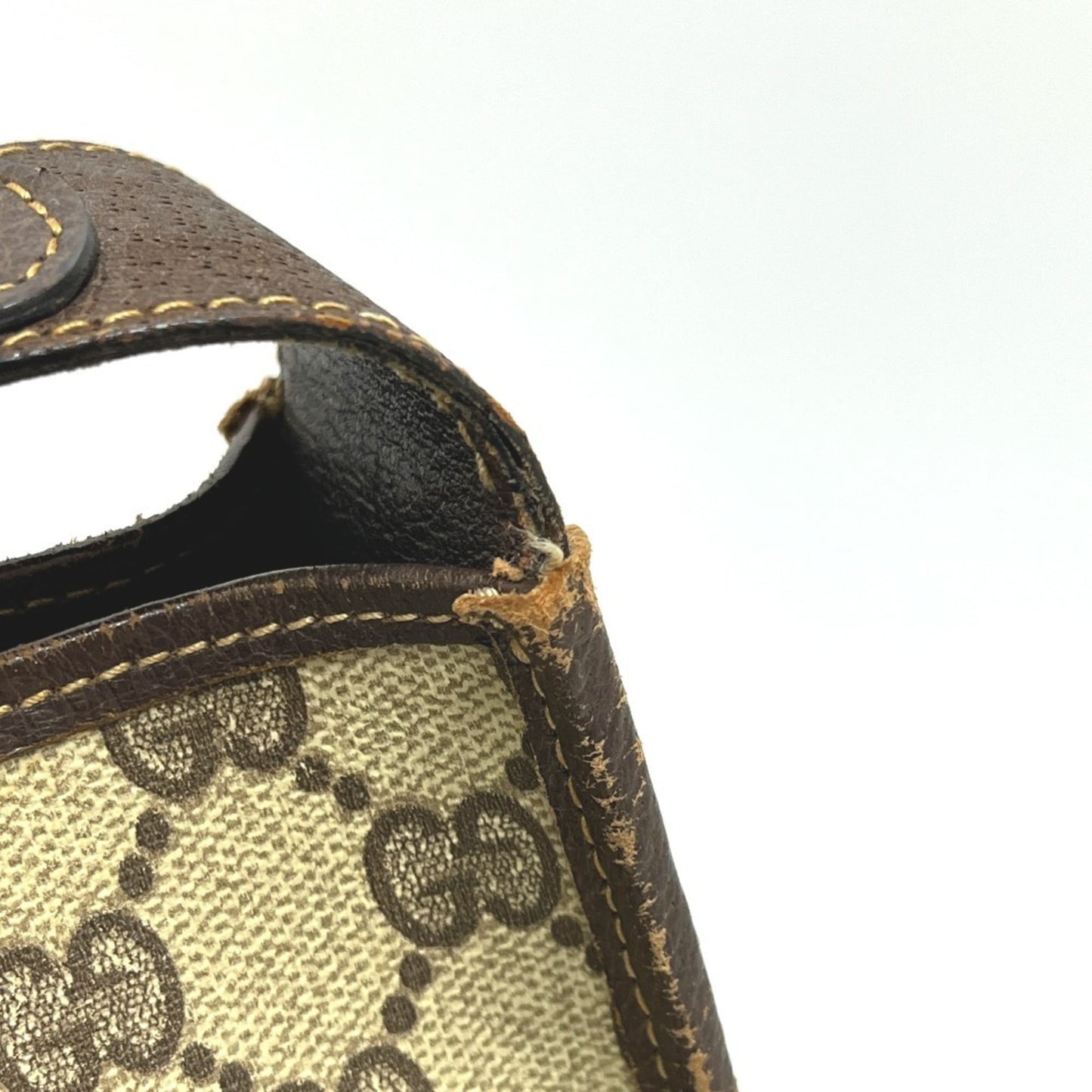 Gucci Brown Pvc Leather Shoulder Bag ( )