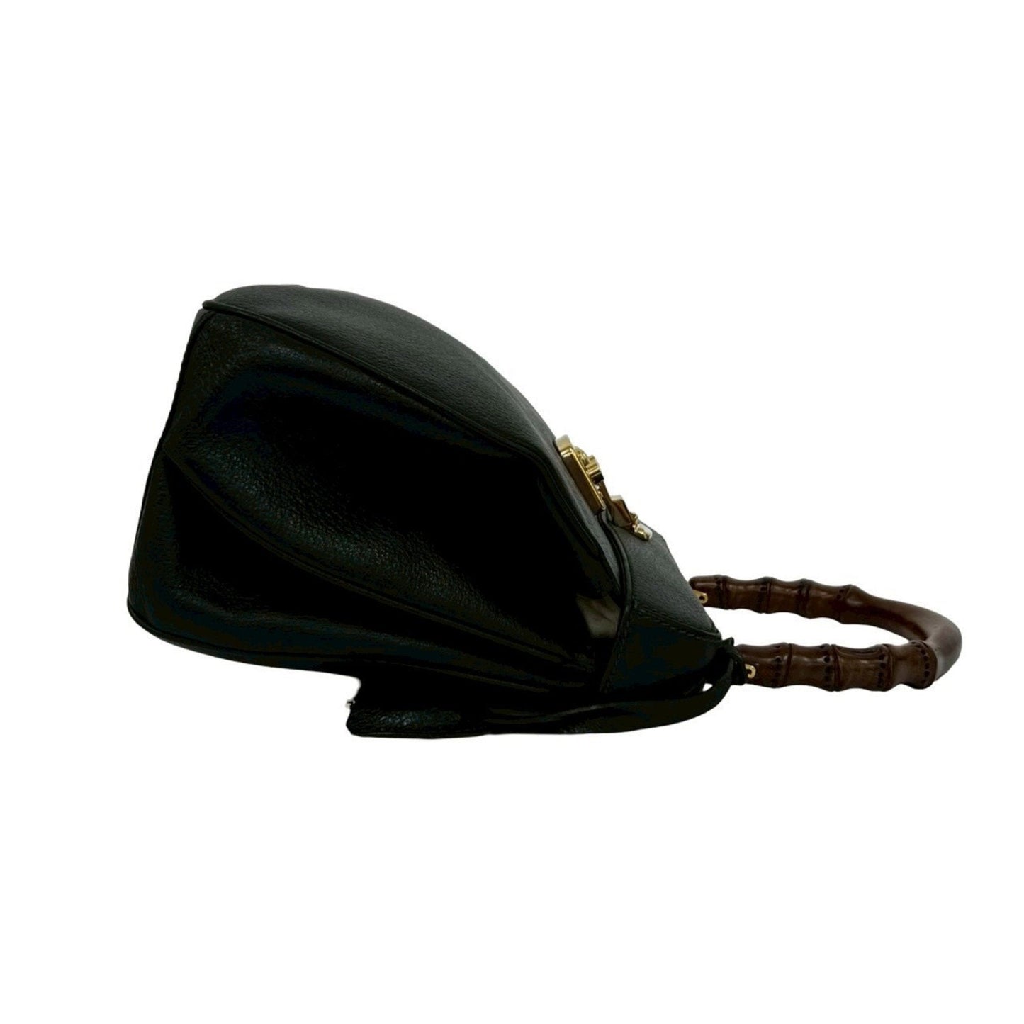 Gucci Black Leather Handbag ( )