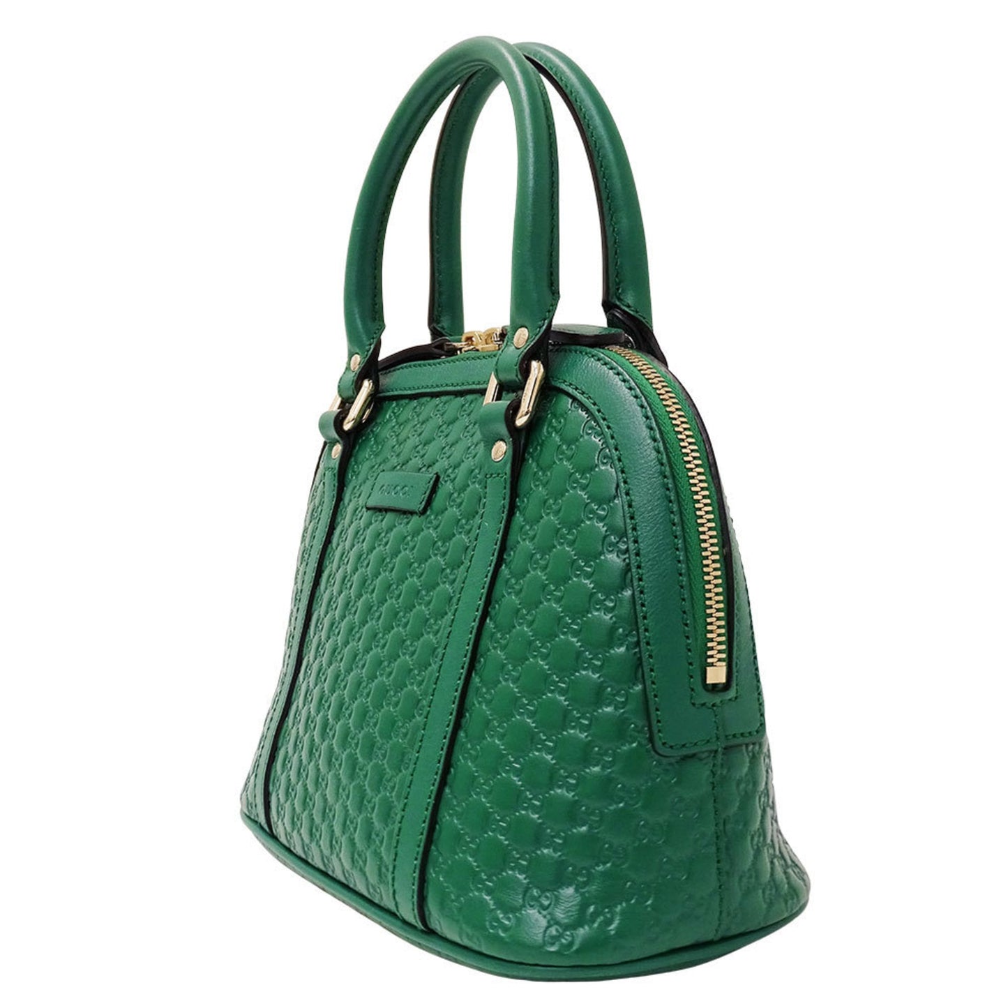 Gucci Green Leather Handbag Shoulder Bag ( )