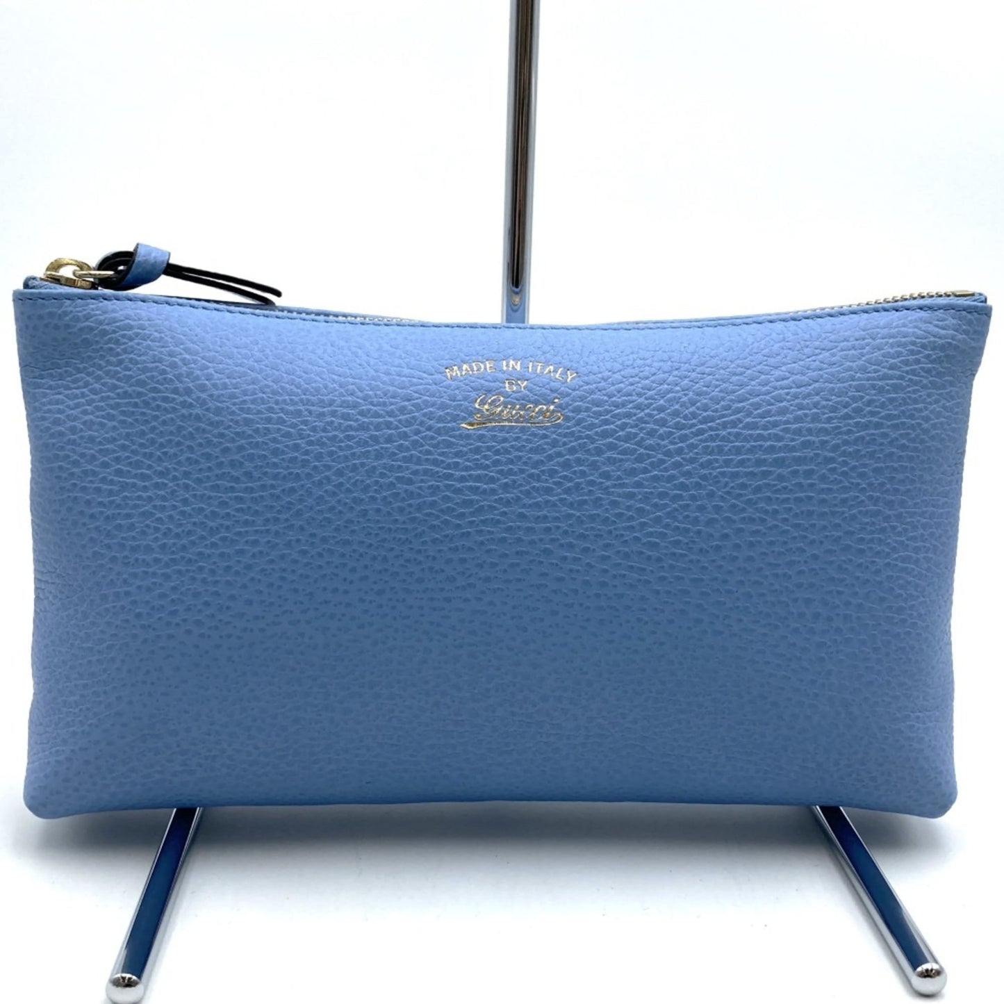 Gucci Blue Light Blue Leather Pouch ( )