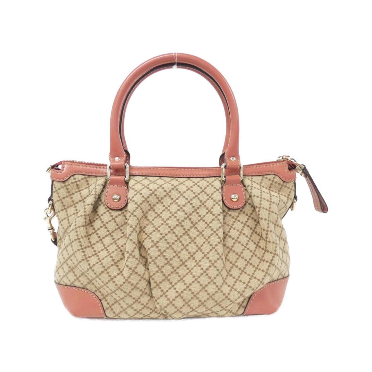 Gucci Leather Canvas Shoulder Bag
