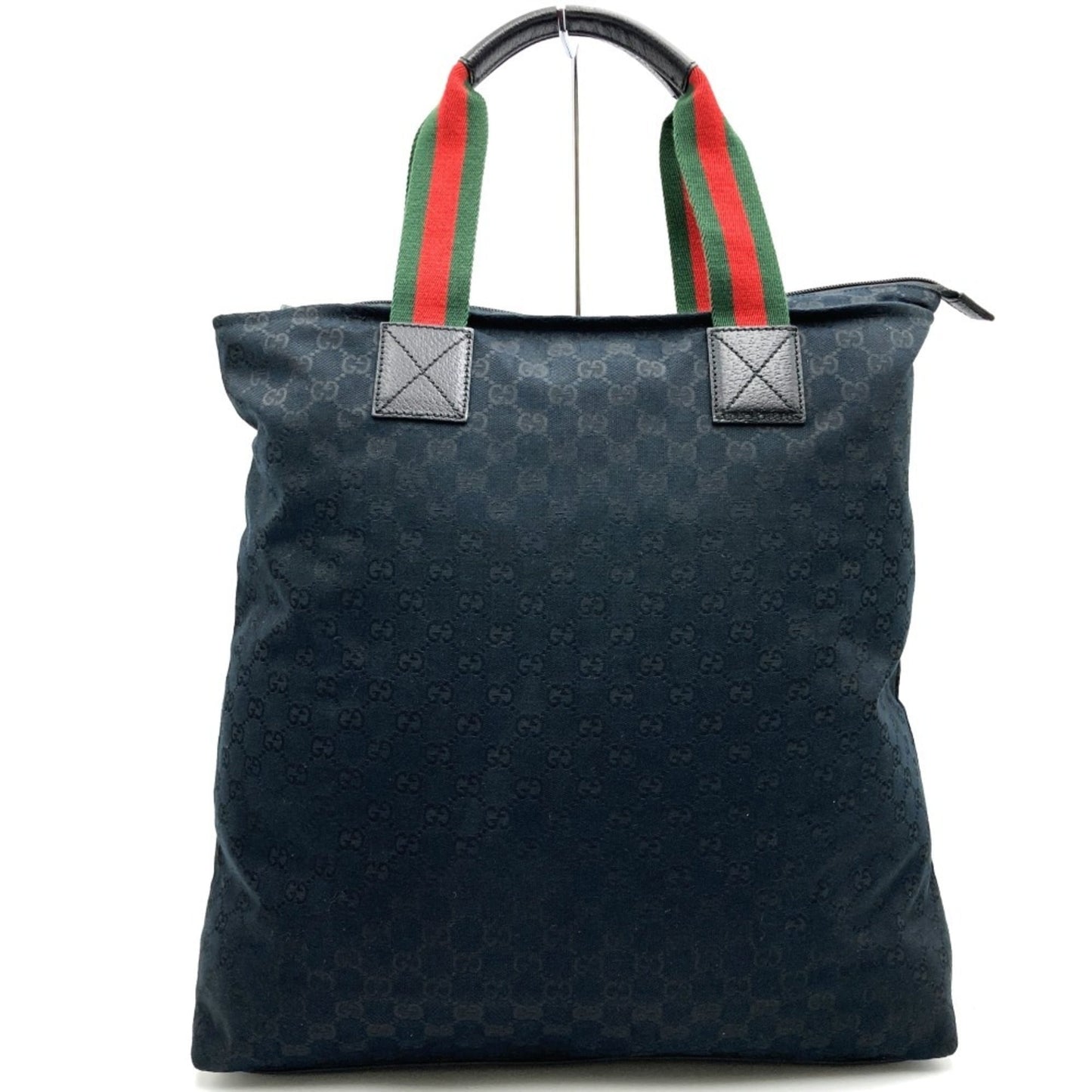 Gucci Sherry Line Black Gg Canvas Handbag ( )