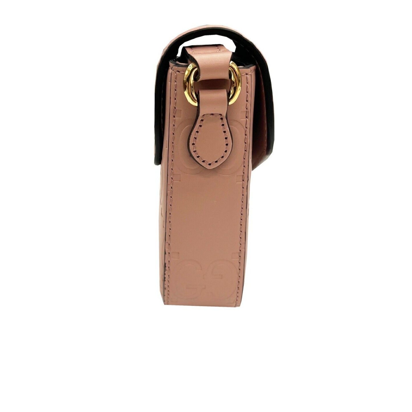 Gucci Pink Gg Leather Shoulder Bag ( )