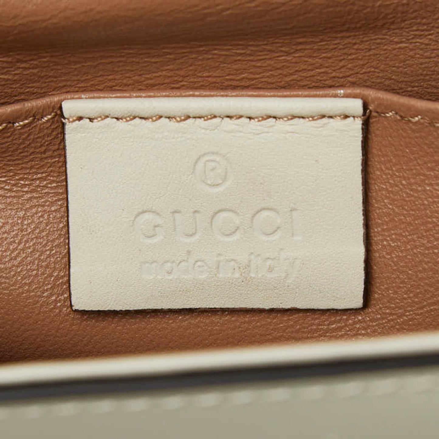 Gucci Multi-Color White Leather Handbag Shoulder Bag ( )