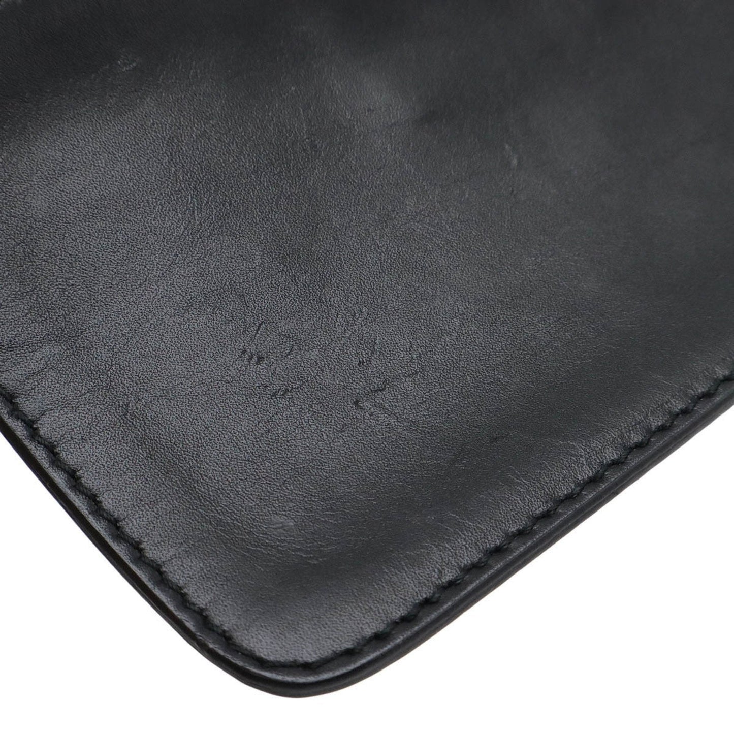Gucci Gg Canvas Black Gg Canvas Leather Pouch Shoulder Bag ( )
