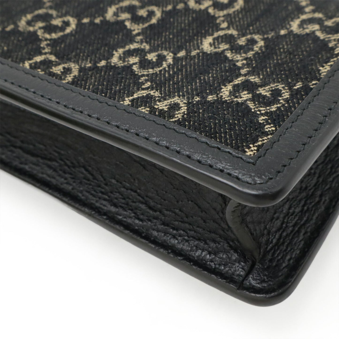 Gucci Black Denim Shoulder Bag ( )