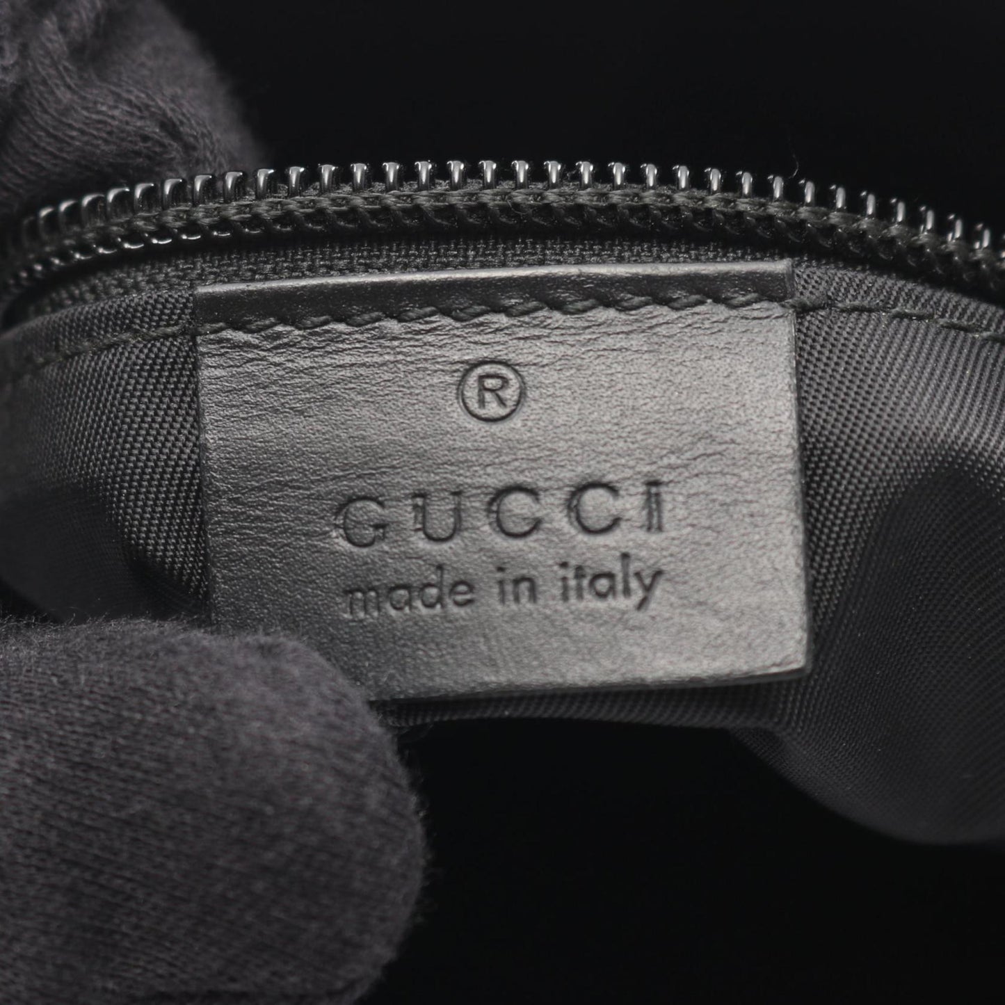 Gucci Beige Black Pvc Leather Shoulder Bag ( )