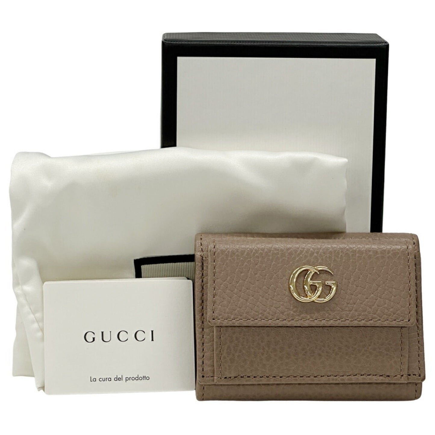 Gucci Pink Leather Wallet (Tri-Fold) ( )