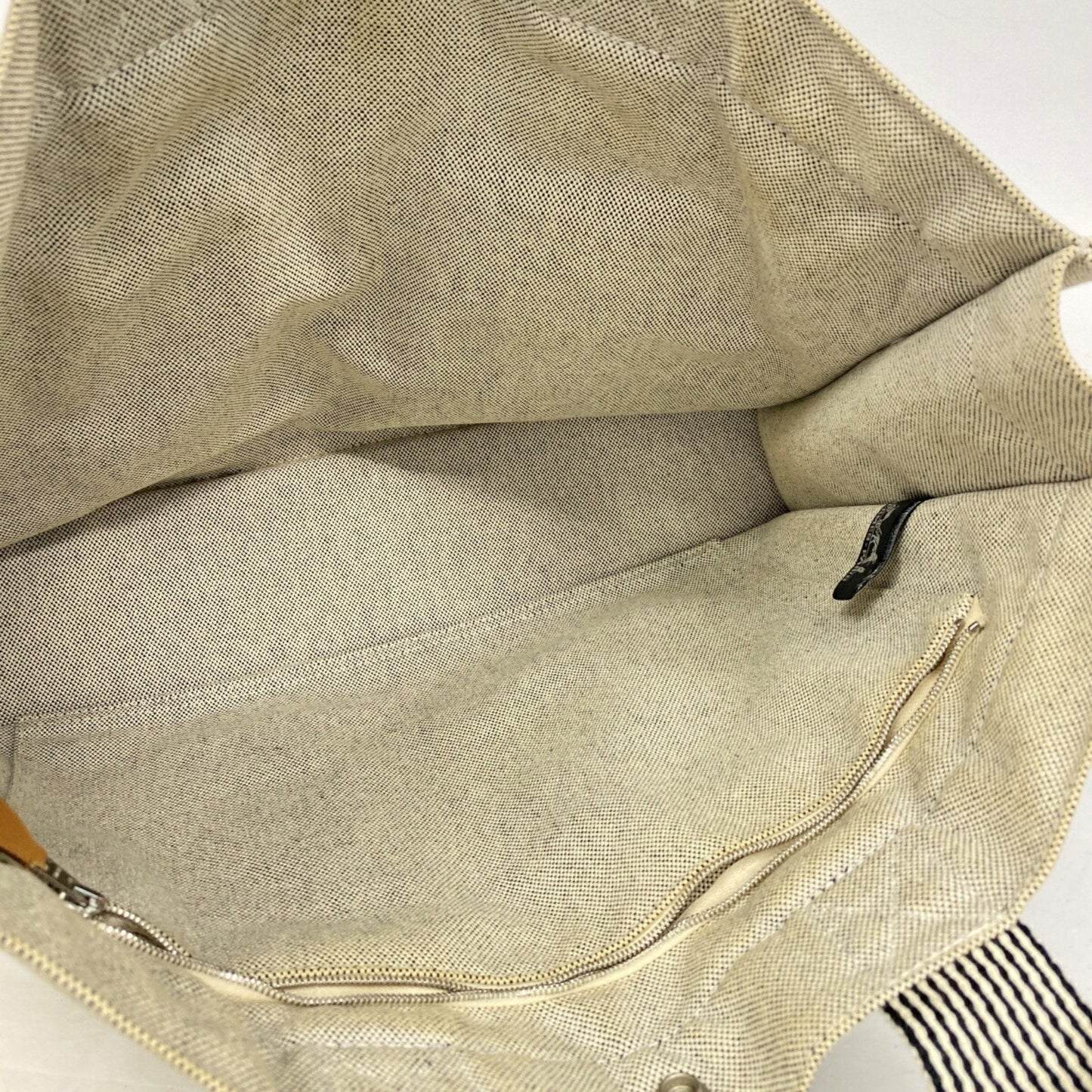 Hermes Gray Canvas Tote Bag ( )