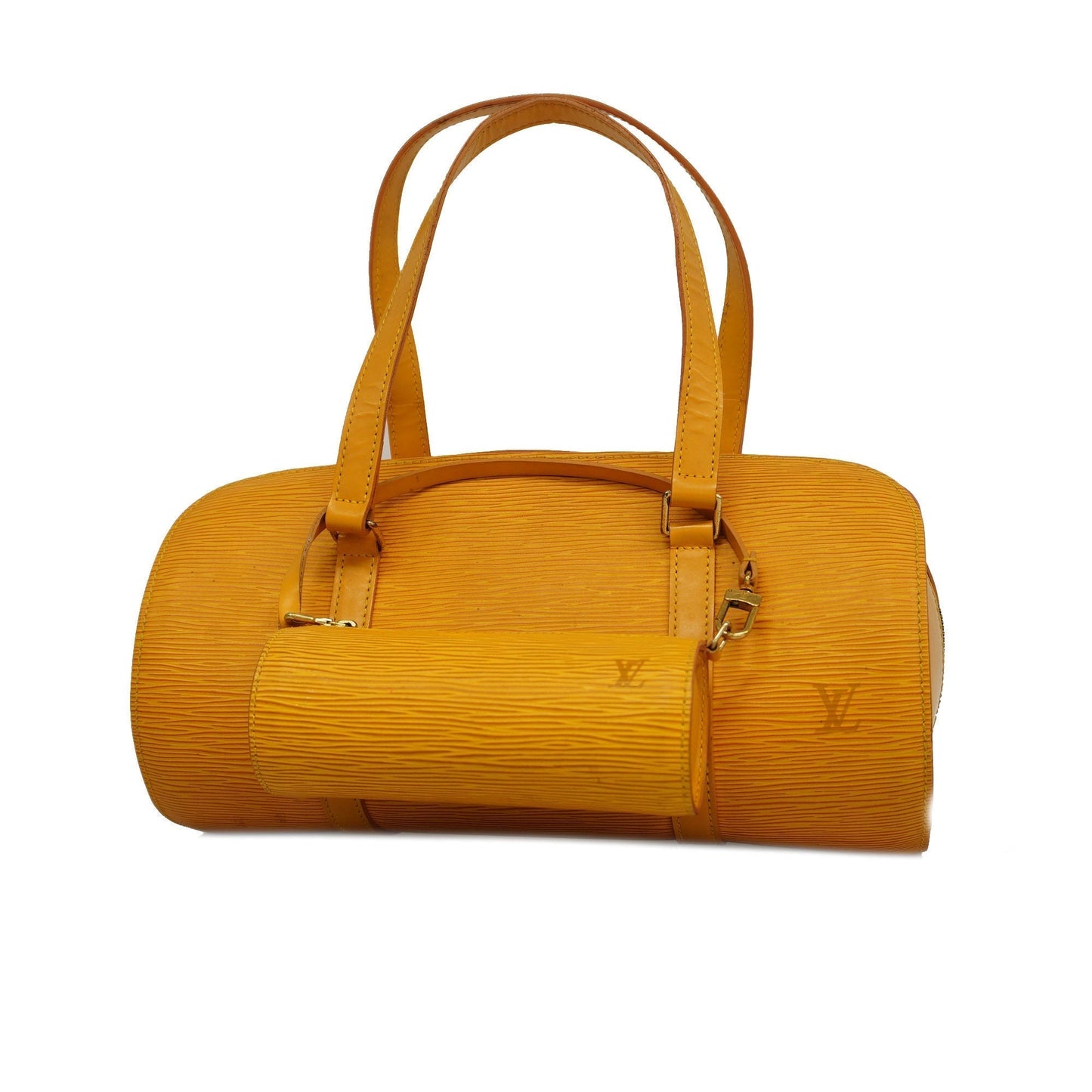 LOUIS VUITTONAuth Epi Soufflot Women's Handbag Jaune