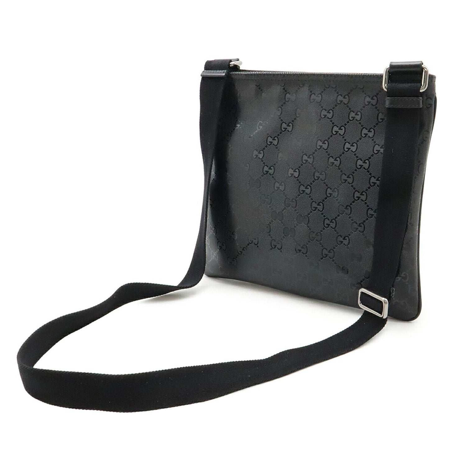Gucci Black Pvc Leather Shoulder Bag ( )
