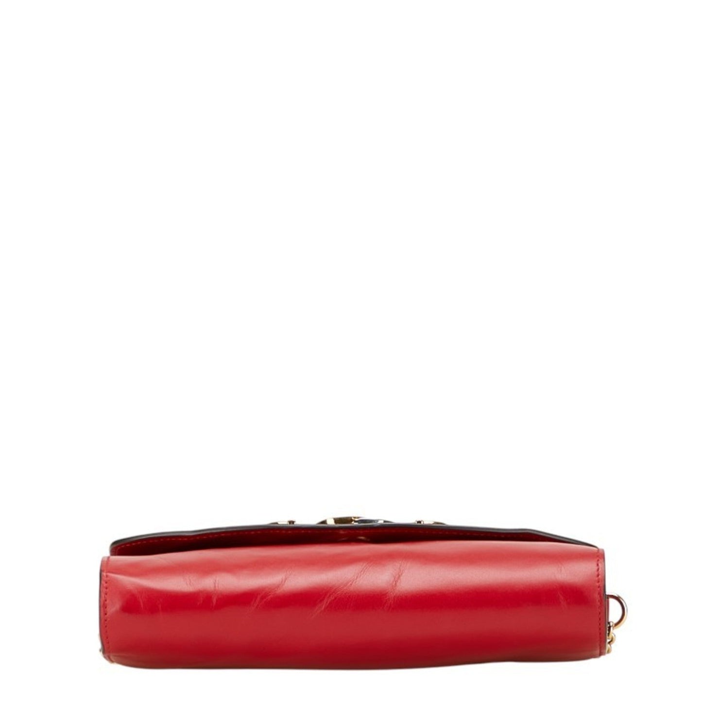 Gucci Red Color Leather Handbag Shoulder Bag ( )
