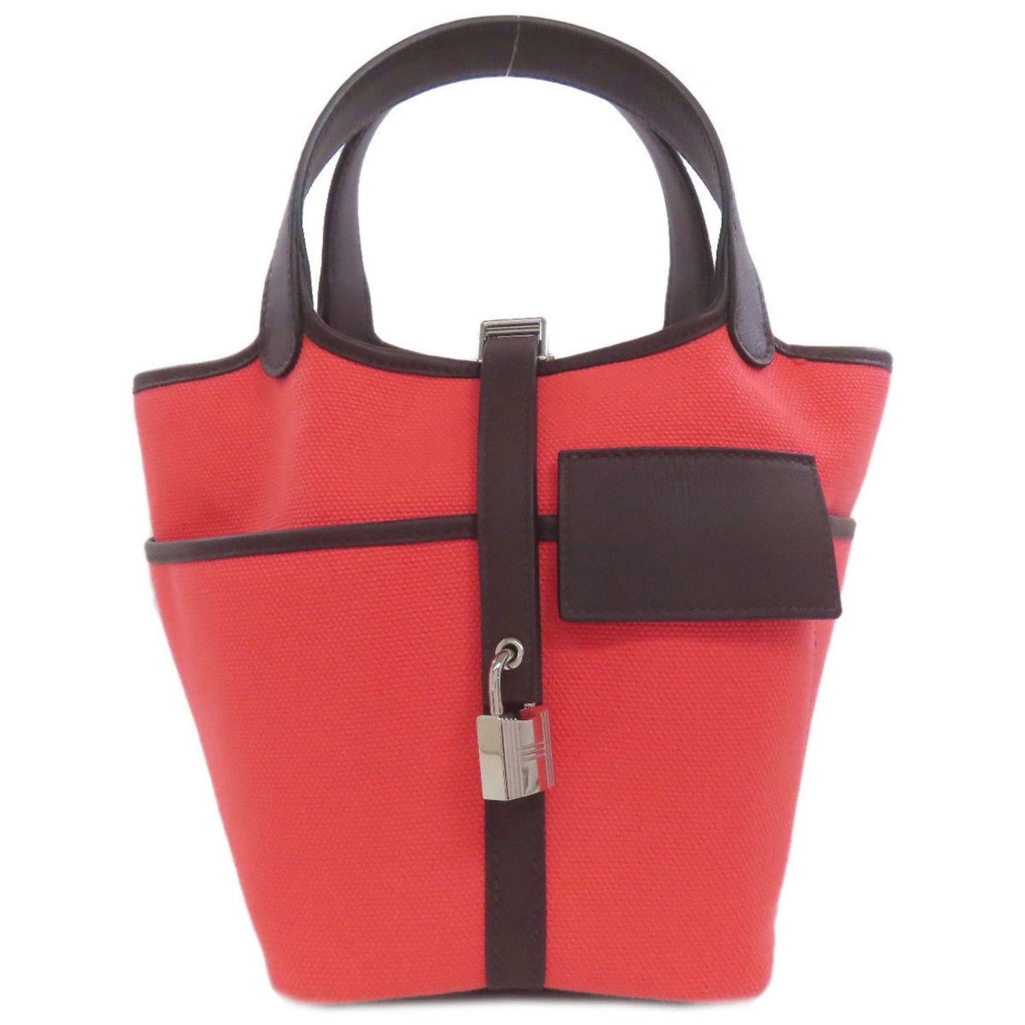 Hermes Picotin Red Color Toile H Handbag ( )