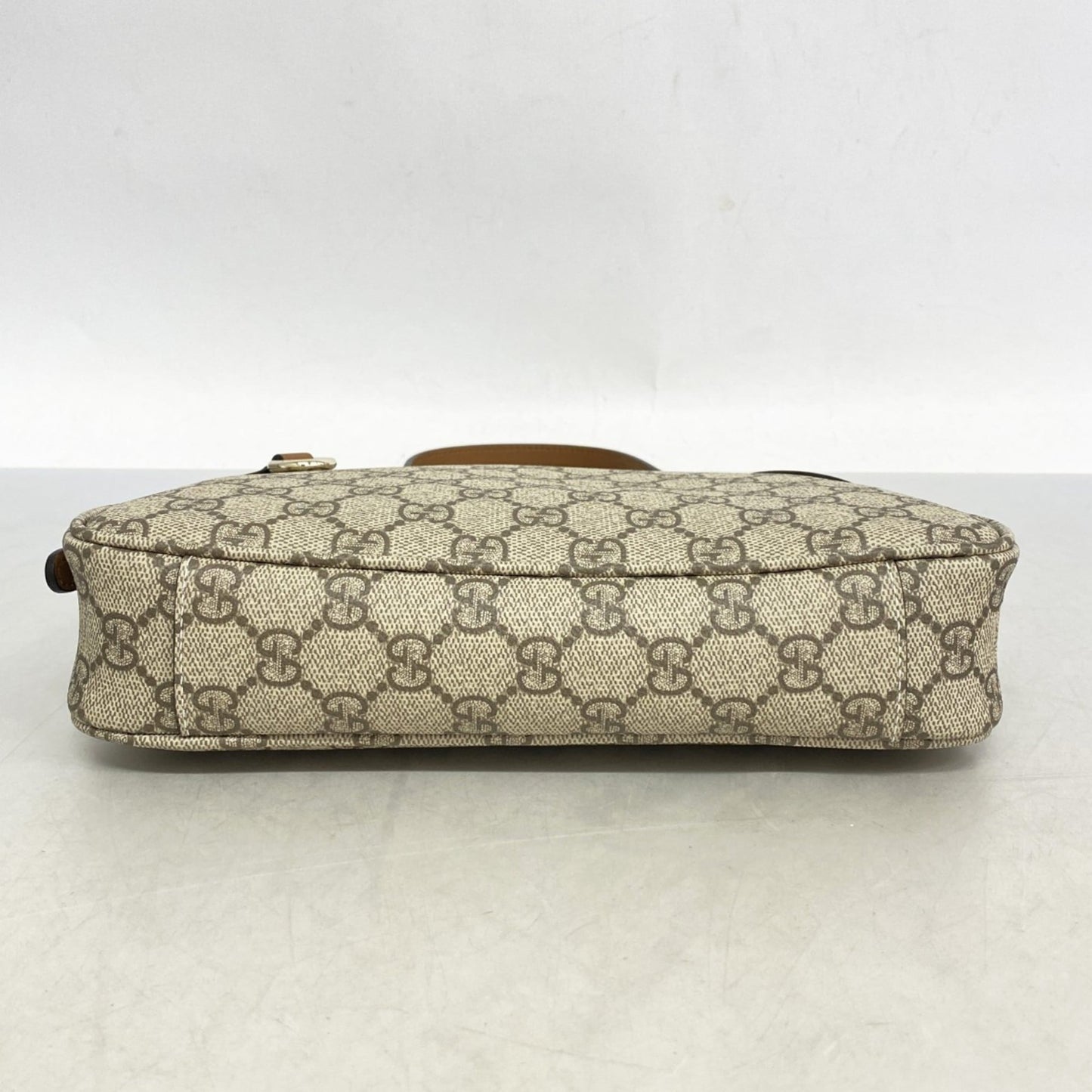 Gucci Beige Brown Pvc Handbag ( )