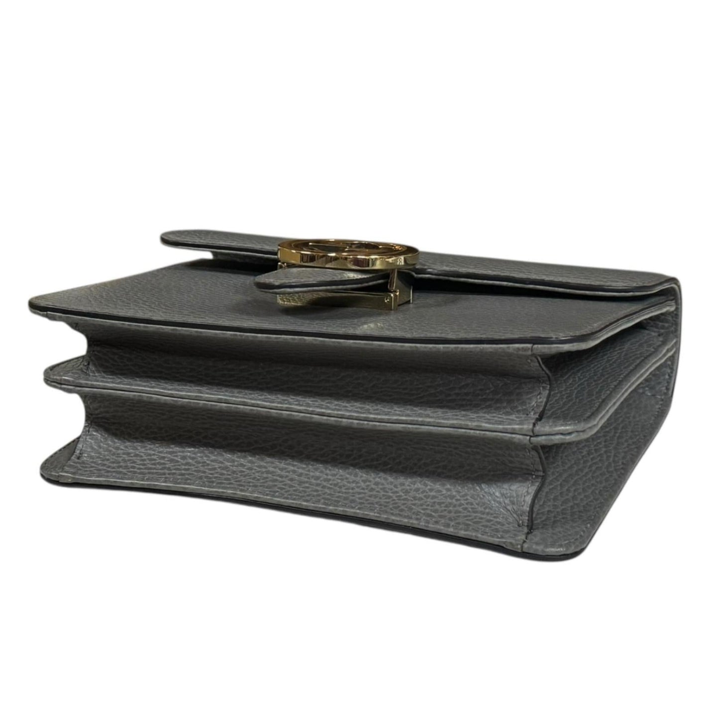 Gucci Gray Leather Shoulder Bag ( )