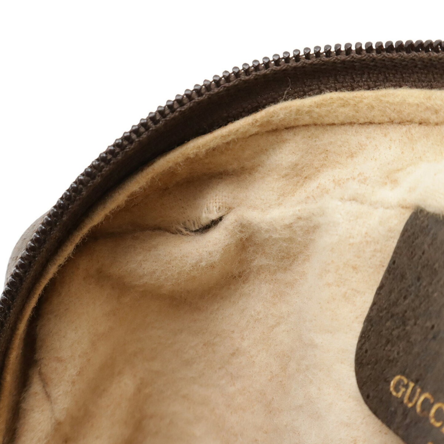 Gucci Beige Brown Green Red Color Coated Canvas Leather Clutch Bag ( )