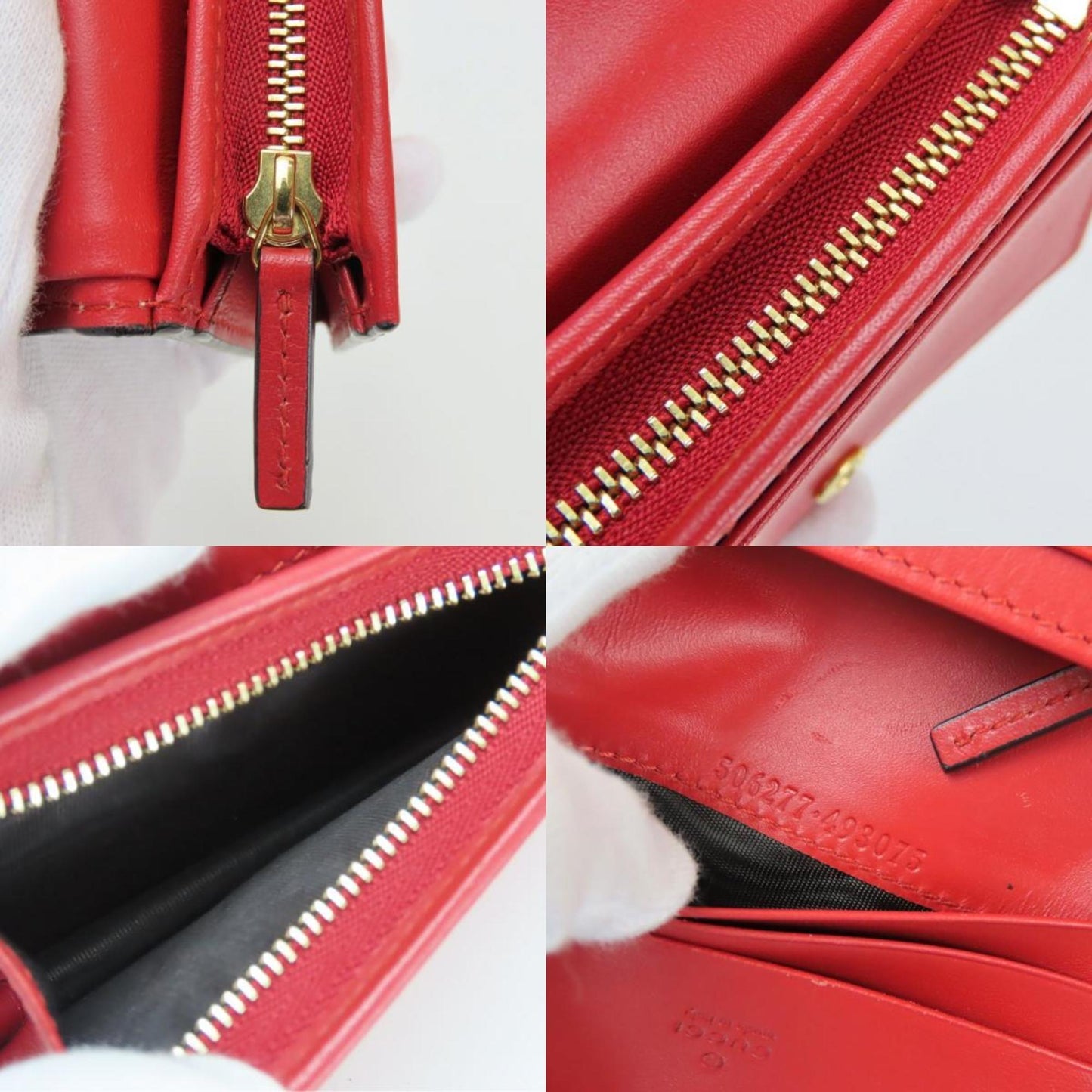 Gucci Beige Pink Red Color Gg Supreme Wallet (Bi-Fold) ( )