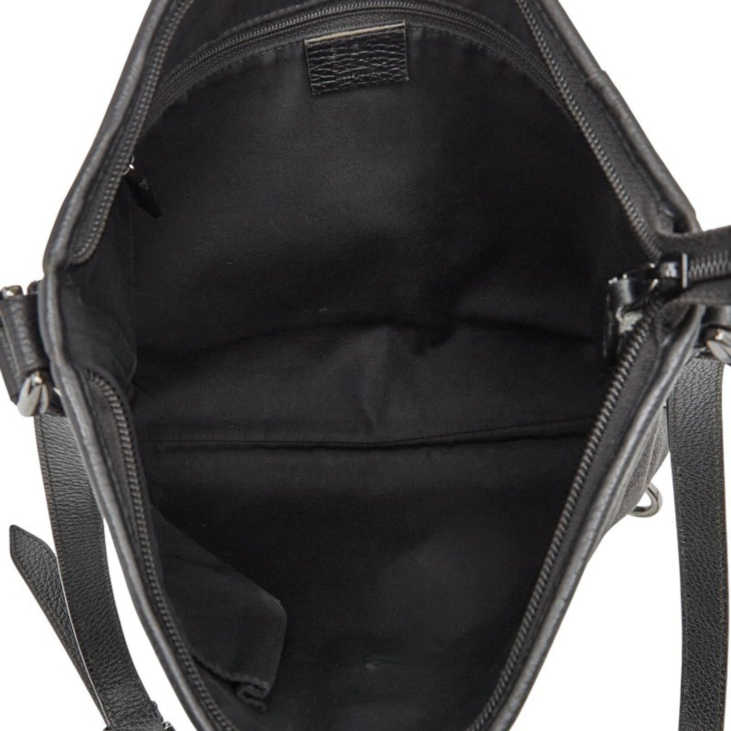 Gucci Black Canvas Leather Shoulder Bag ( )