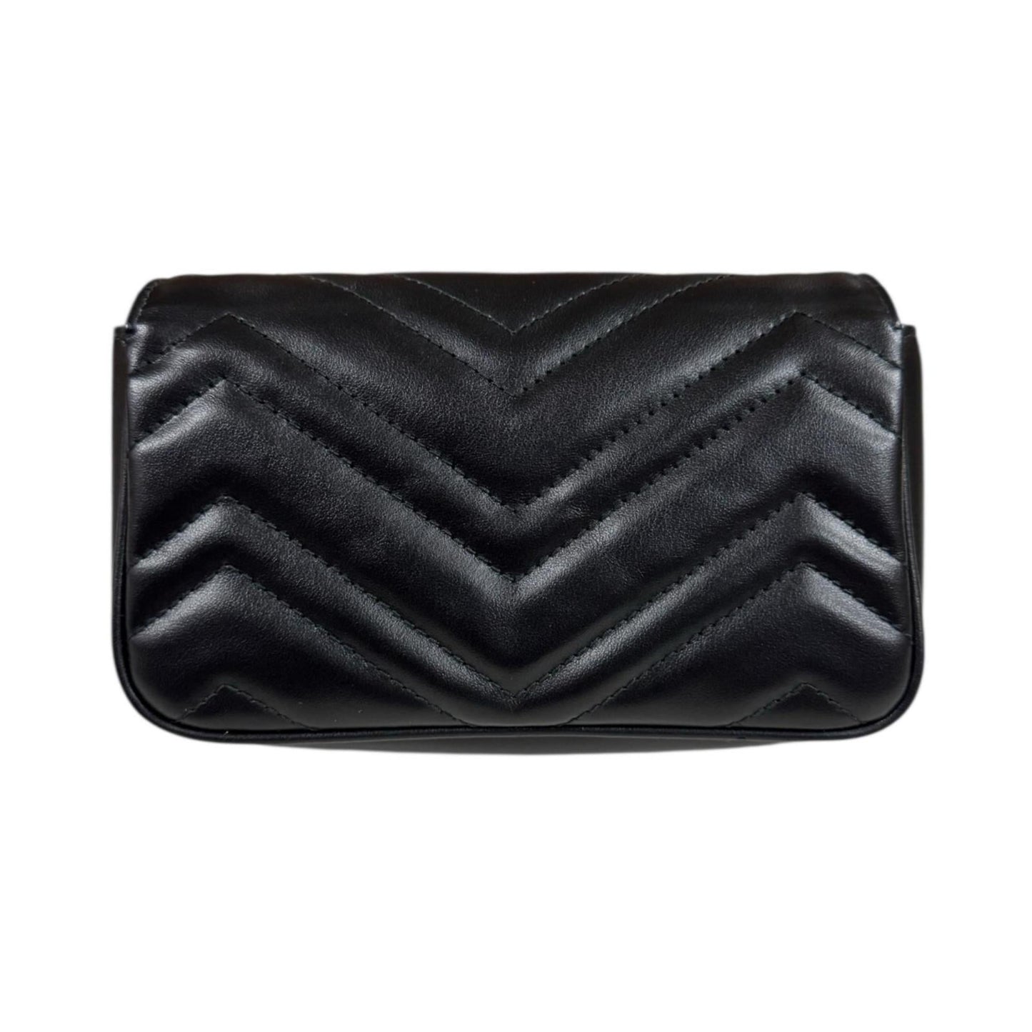 Gucci Gg Marmont Black Leather Shoulder Bag ( )