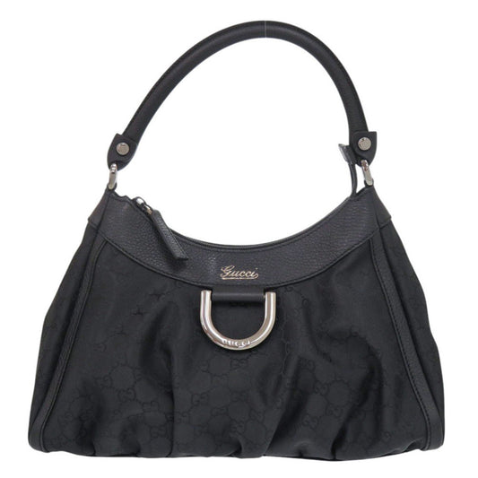 Gucci Black Nylon Handbag Shoulder Bag ( )