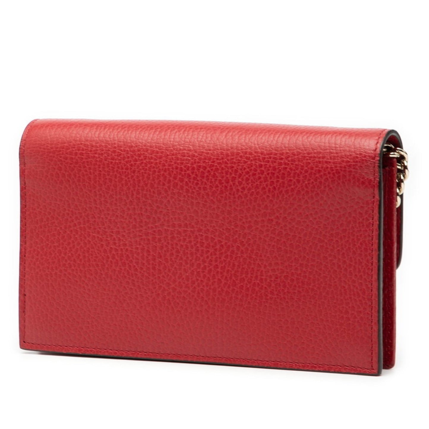 Gucci Red Color Leather Shoulder Bag ( )