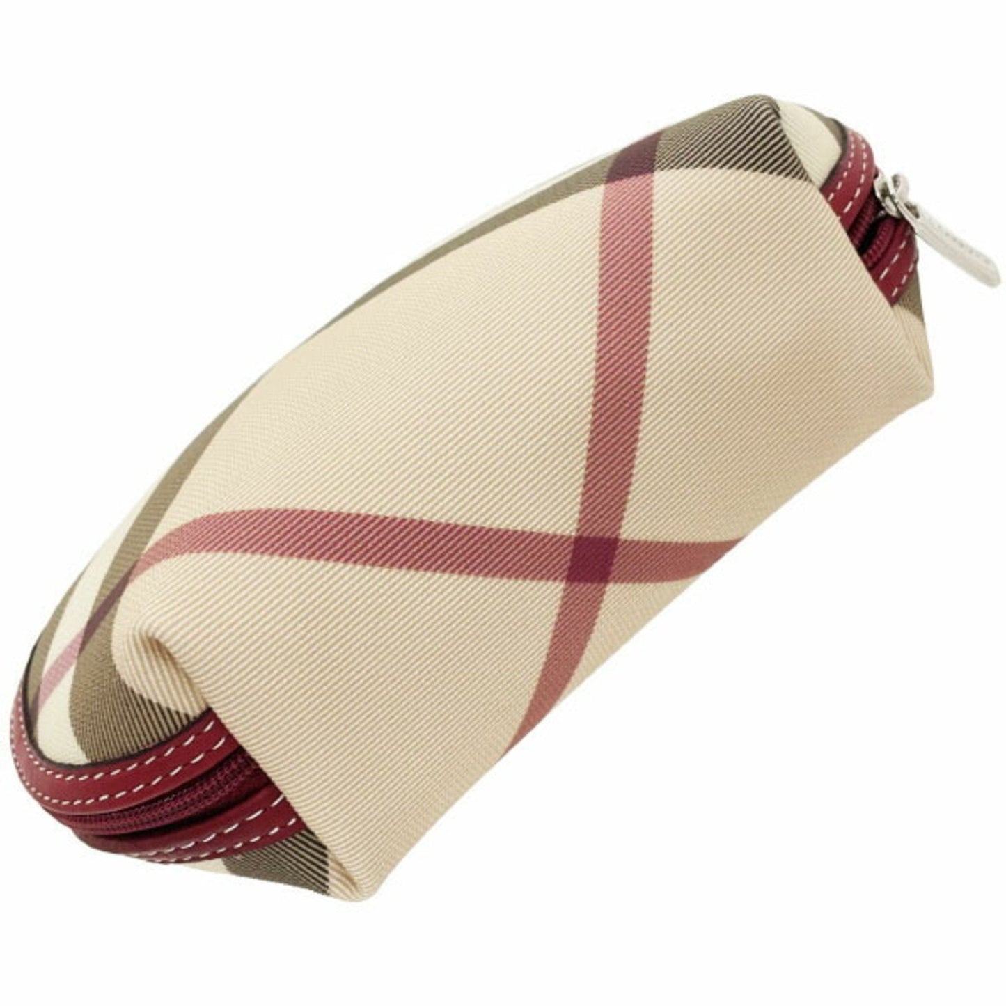 Burberry Beige Multi-Color Red Color Pvc Leather Pouch ( )