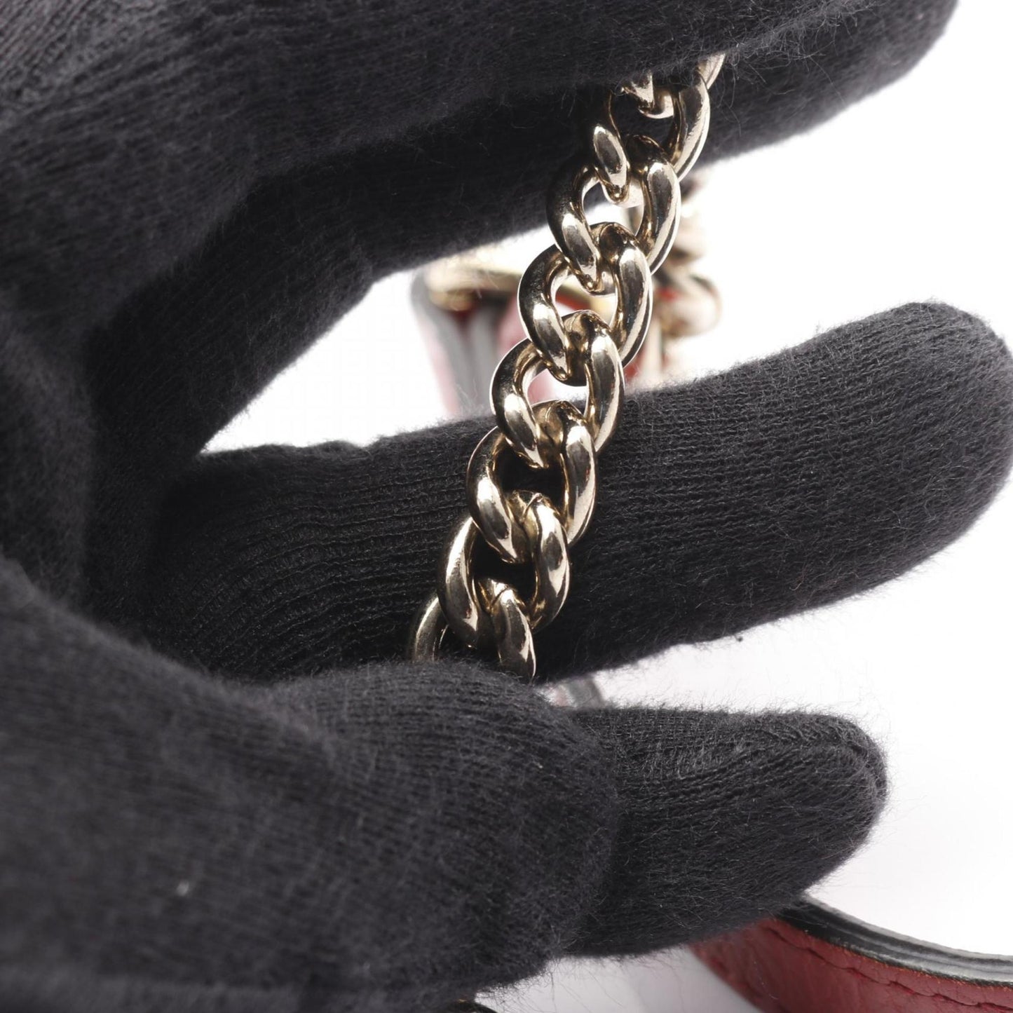 Gucci Red Color Leather Shoulder Bag ( )