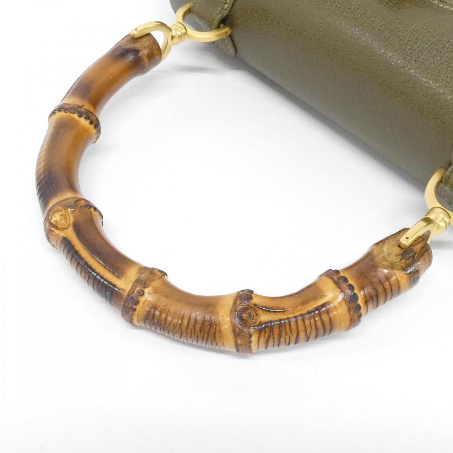 Gucci Khaki Leather Handbag ( )