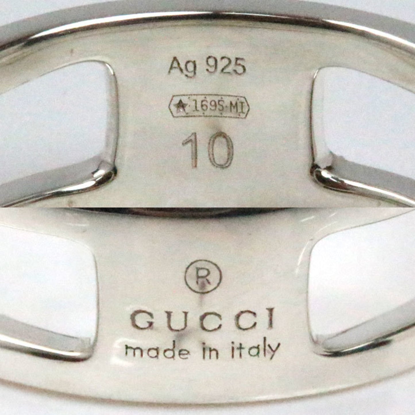 Gucci Silver Silver 925 Band Ring ( )