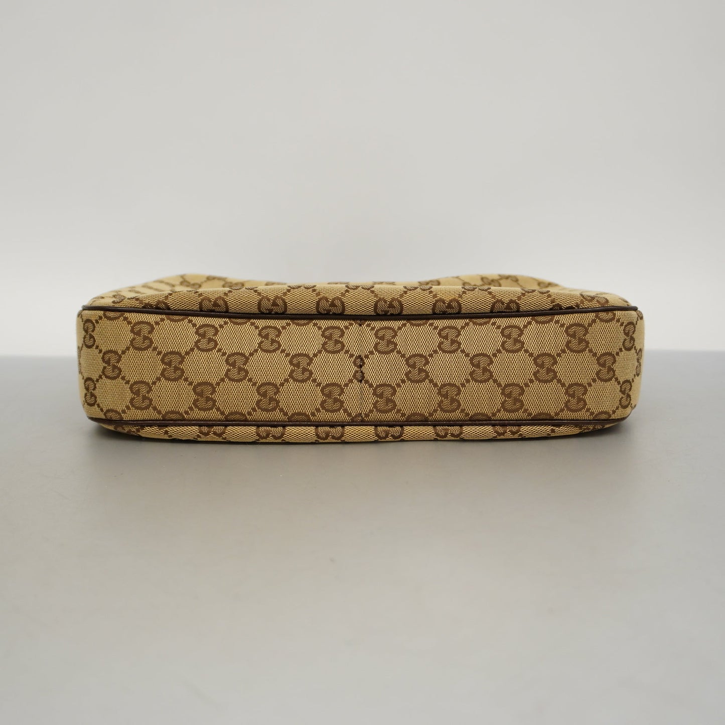 GUCCI Auth  Sherry Line Shoulder Bag 145757 Women's GG Canvas Beige,Brown