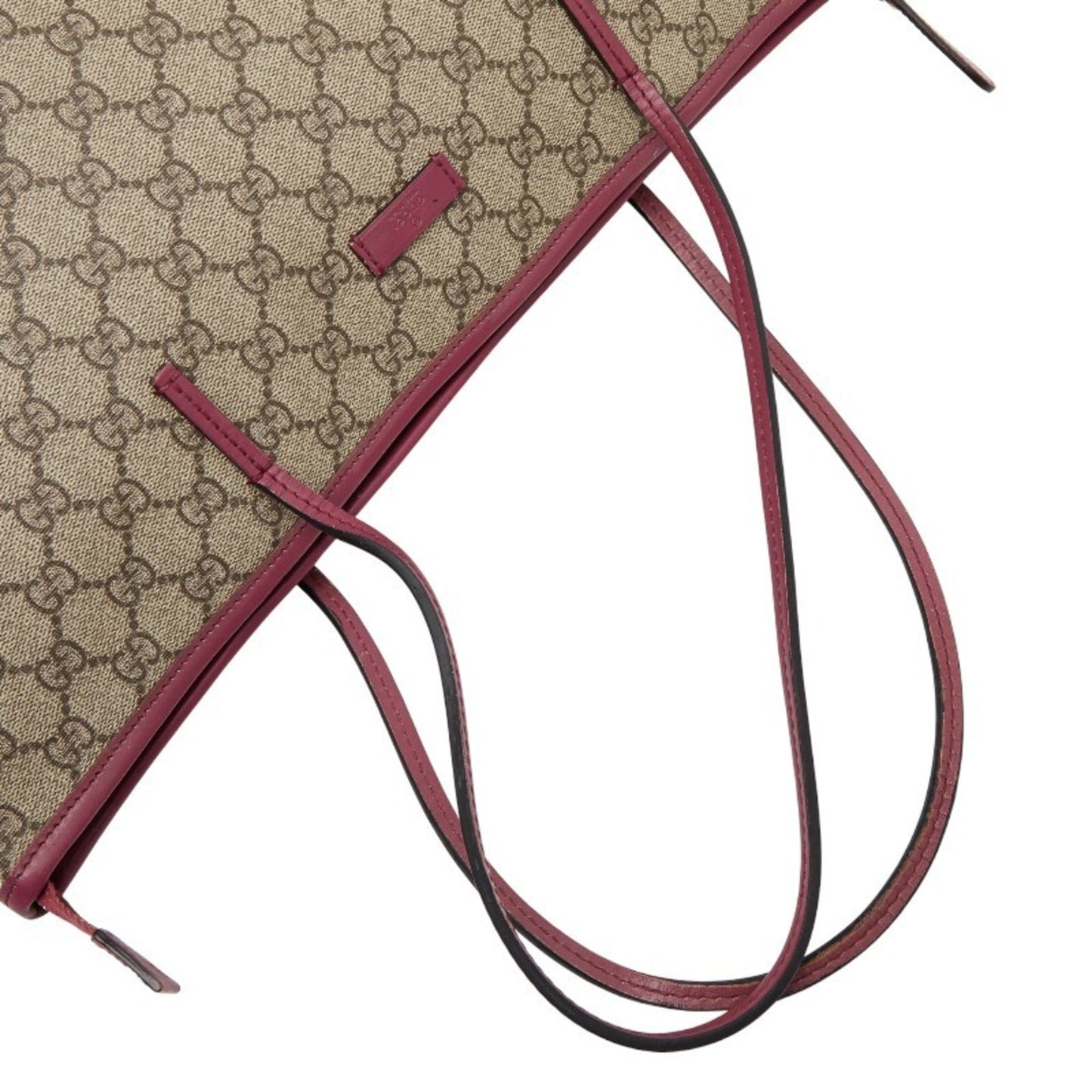Gucci Green Canvas Leather Shoulder Bag Tote Bag ( )