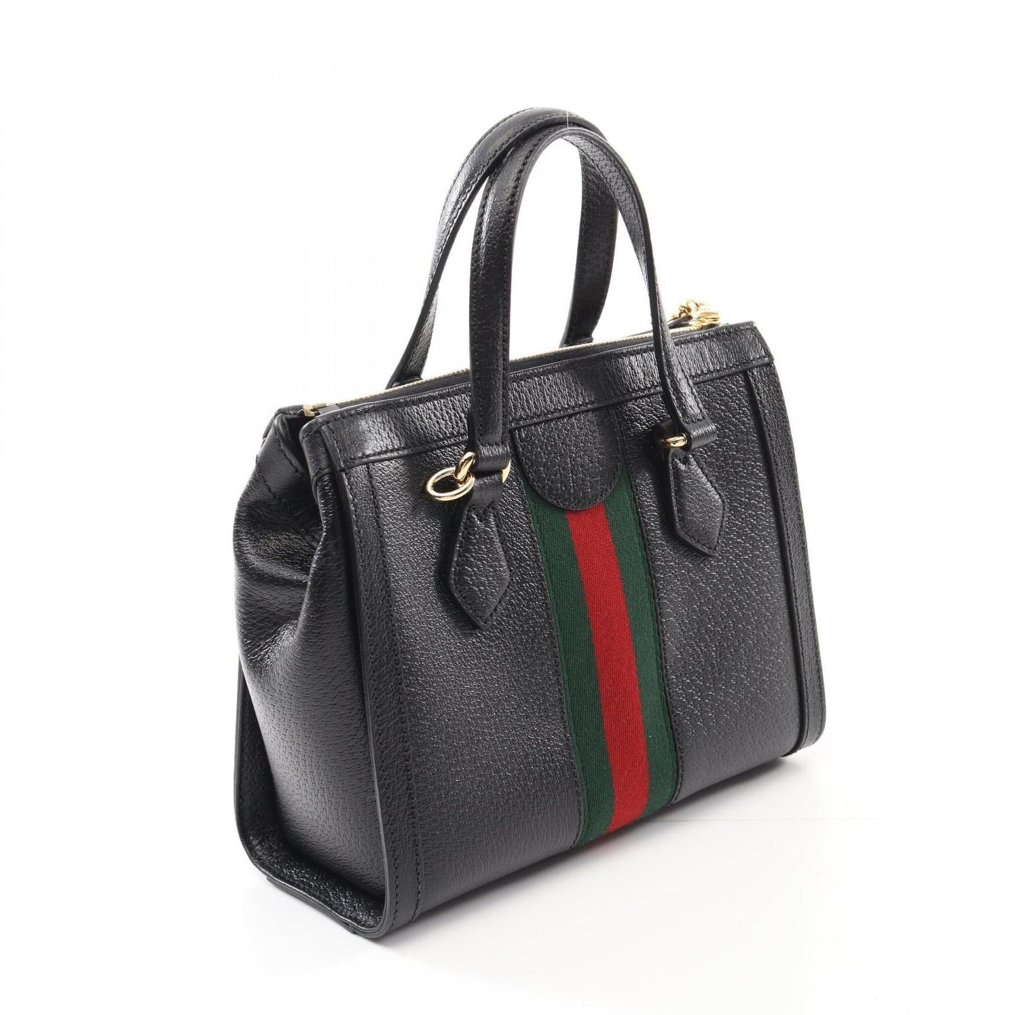 Gucci Black Multi-Color Leather Handbag ( )