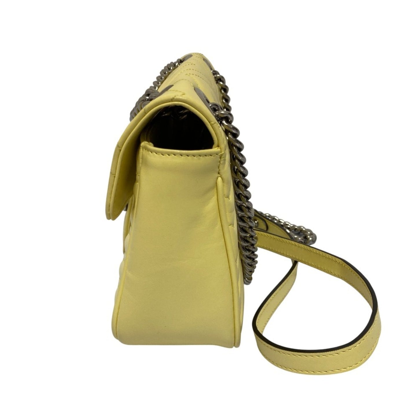 Gucci Yellow Quilting Leather Shoulder Bag ( )