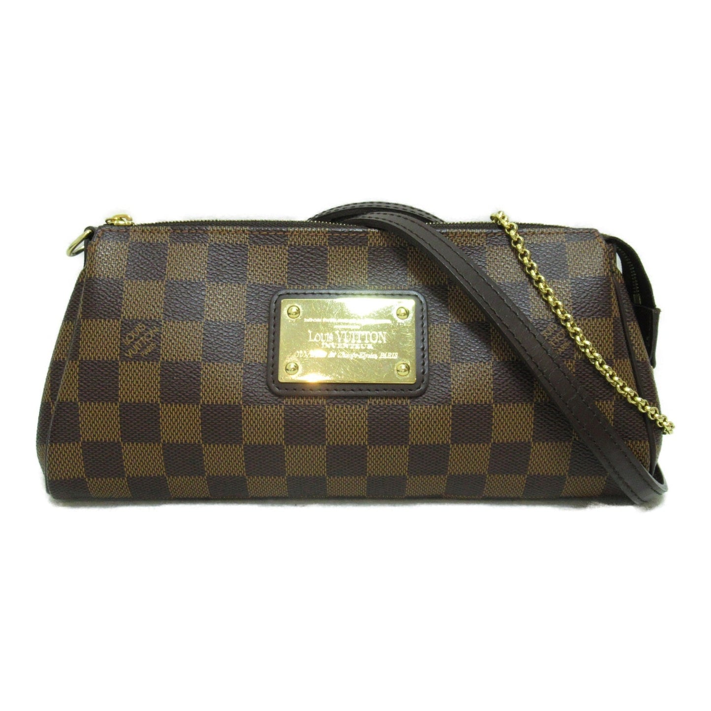 LOUIS VUITTON Eva Brown Ebene Damier PVC coated canvas N55213