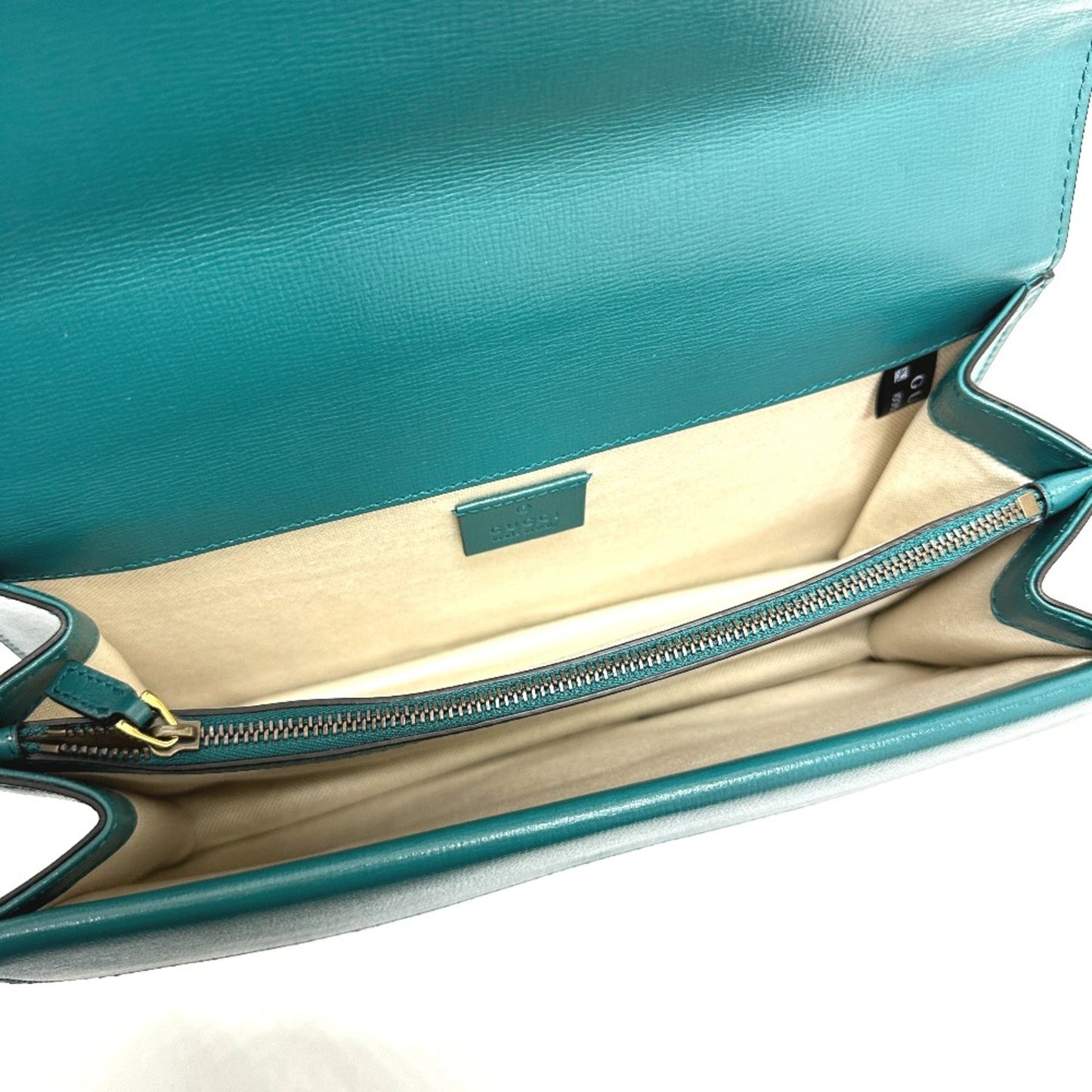 Gucci Blue Leather Shoulder Bag ( )