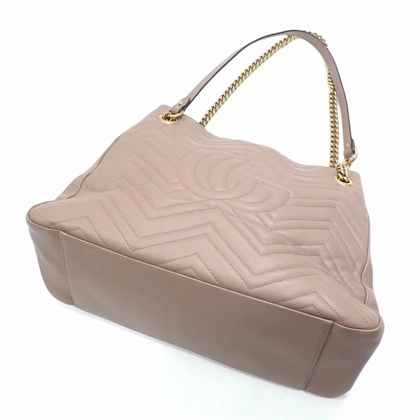 Gucci Beige Leather Tote Bag ( )