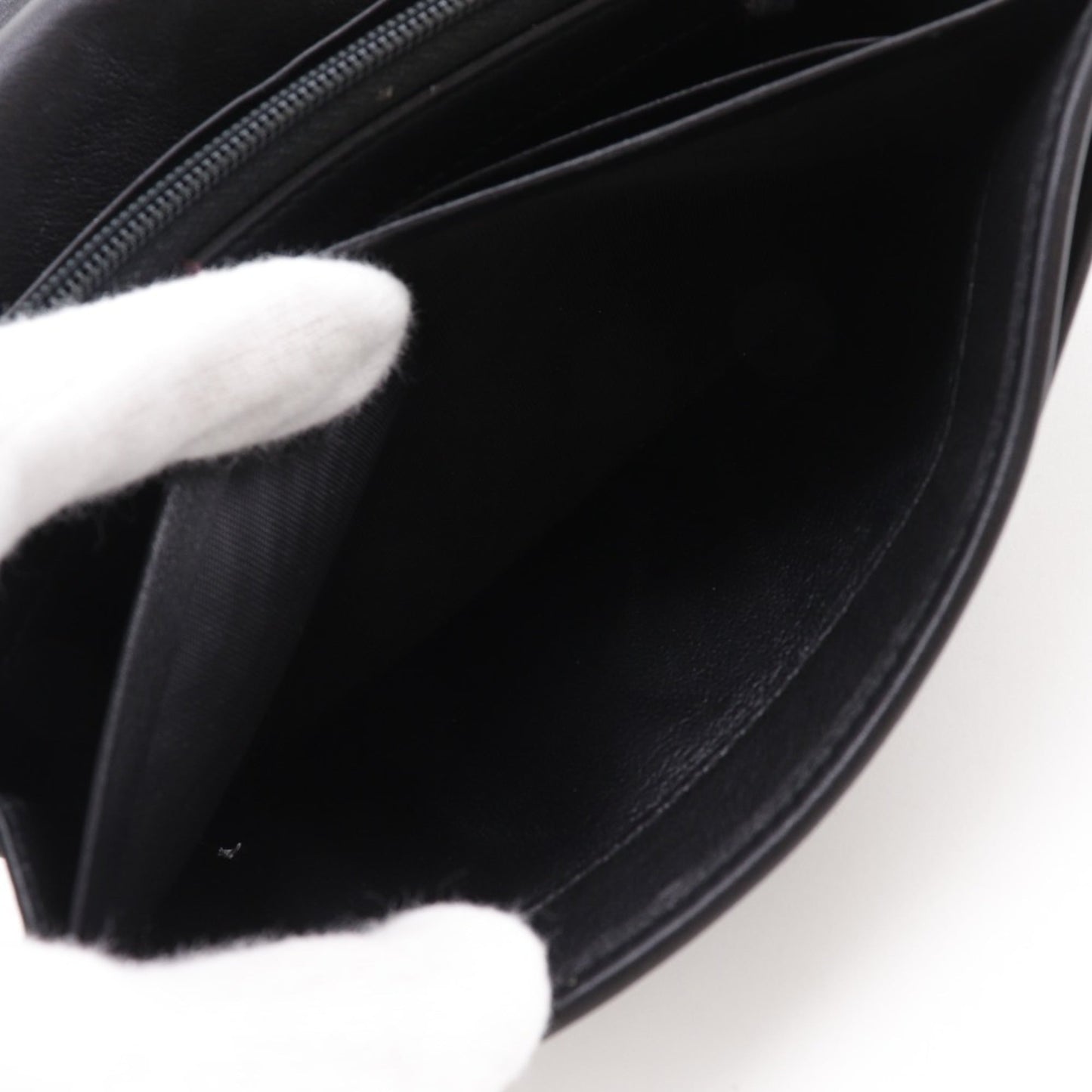 Gucci Black Leather Long Wallet (Bi-Fold) ( )