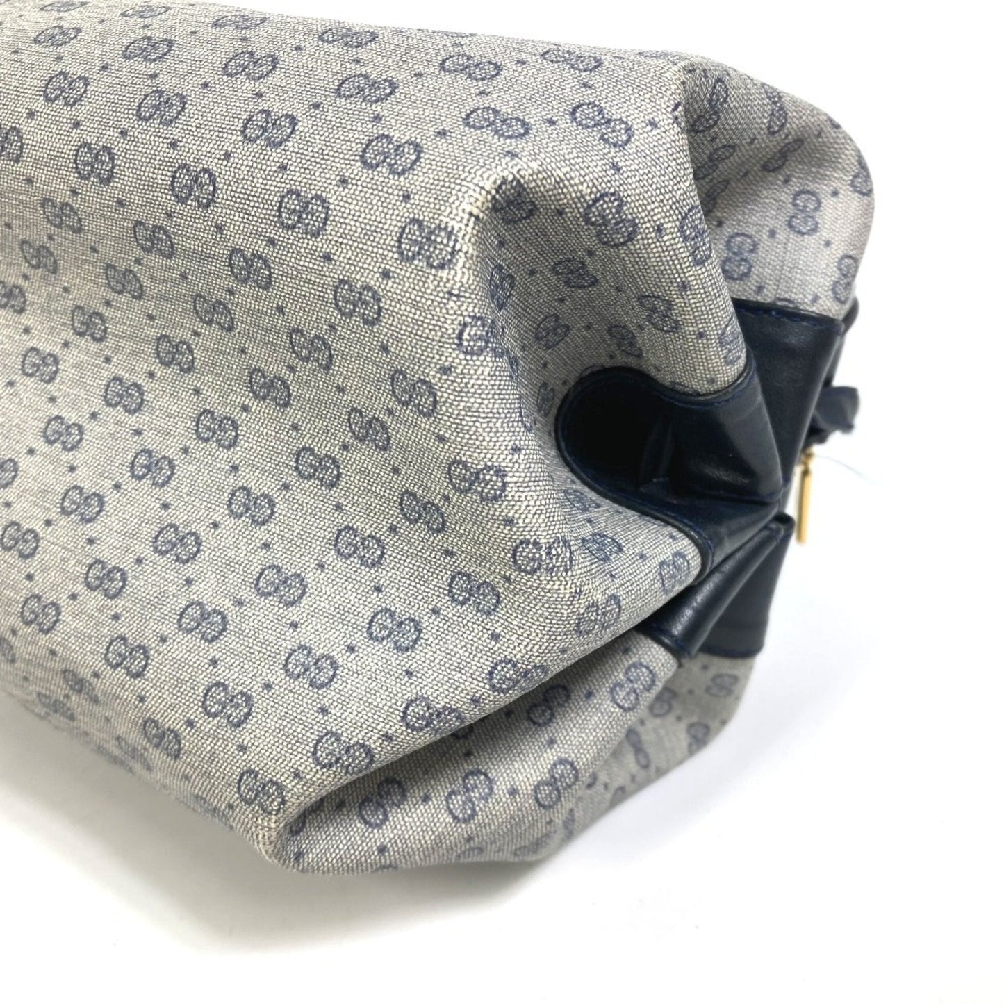 Gucci Navy Pvc Leather Pochette Shoulder Bag ( )