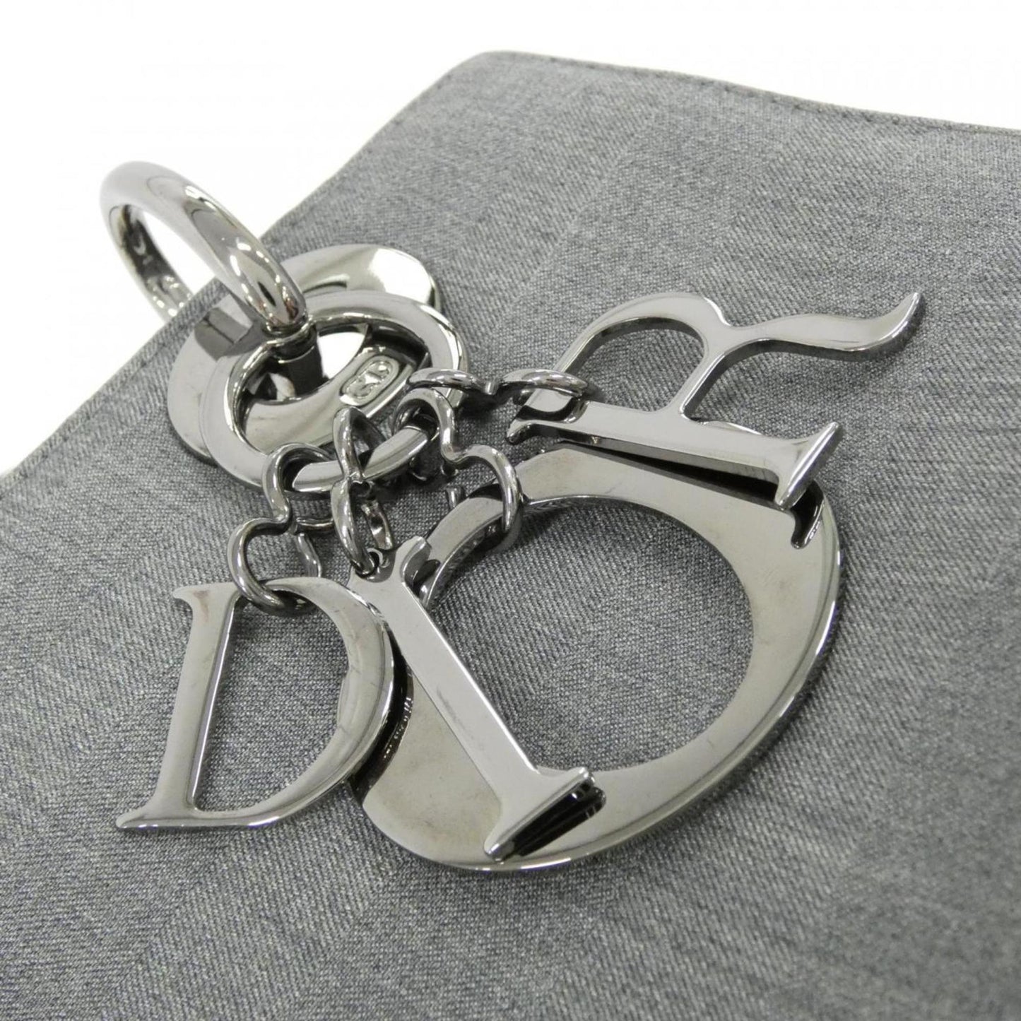 Christian Dior Beige Gray Canvas Handbag ()