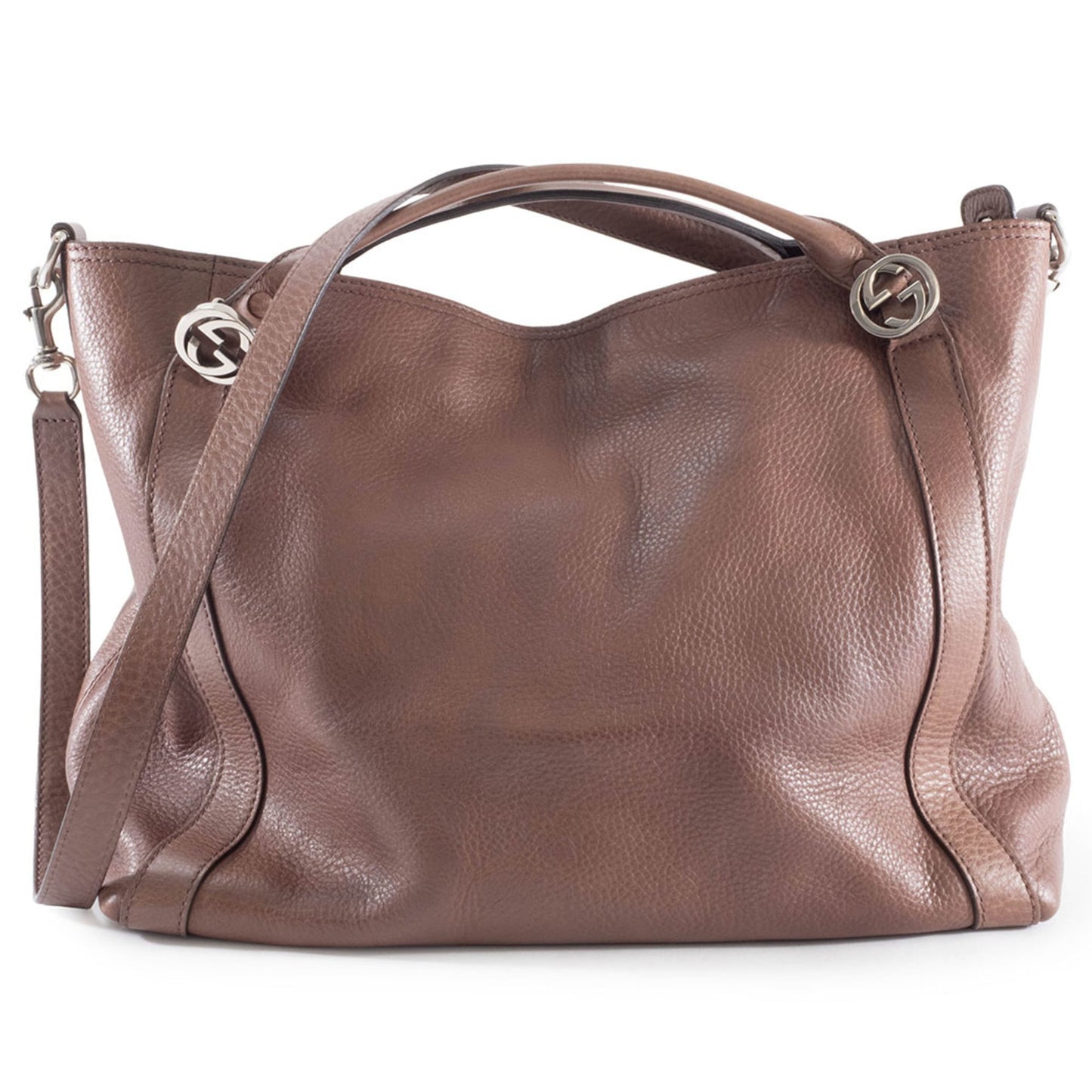 Gucci Bordeaux (Close To Brown) Brown Red Brown Leather Handbag Shoulder Bag ( )