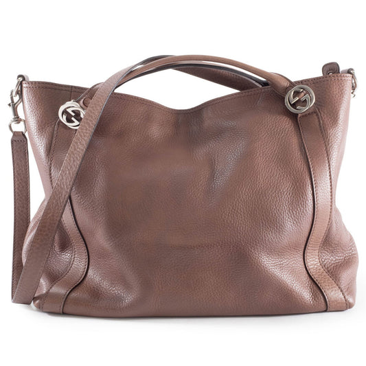 Gucci Bordeaux (Close To Brown) Brown Red Brown Leather Handbag Shoulder Bag ( )