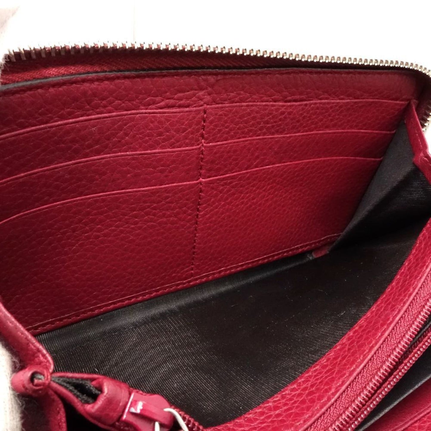 Gucci Soho Bordeaux Leather Long Wallet (Bi-Fold) ( )