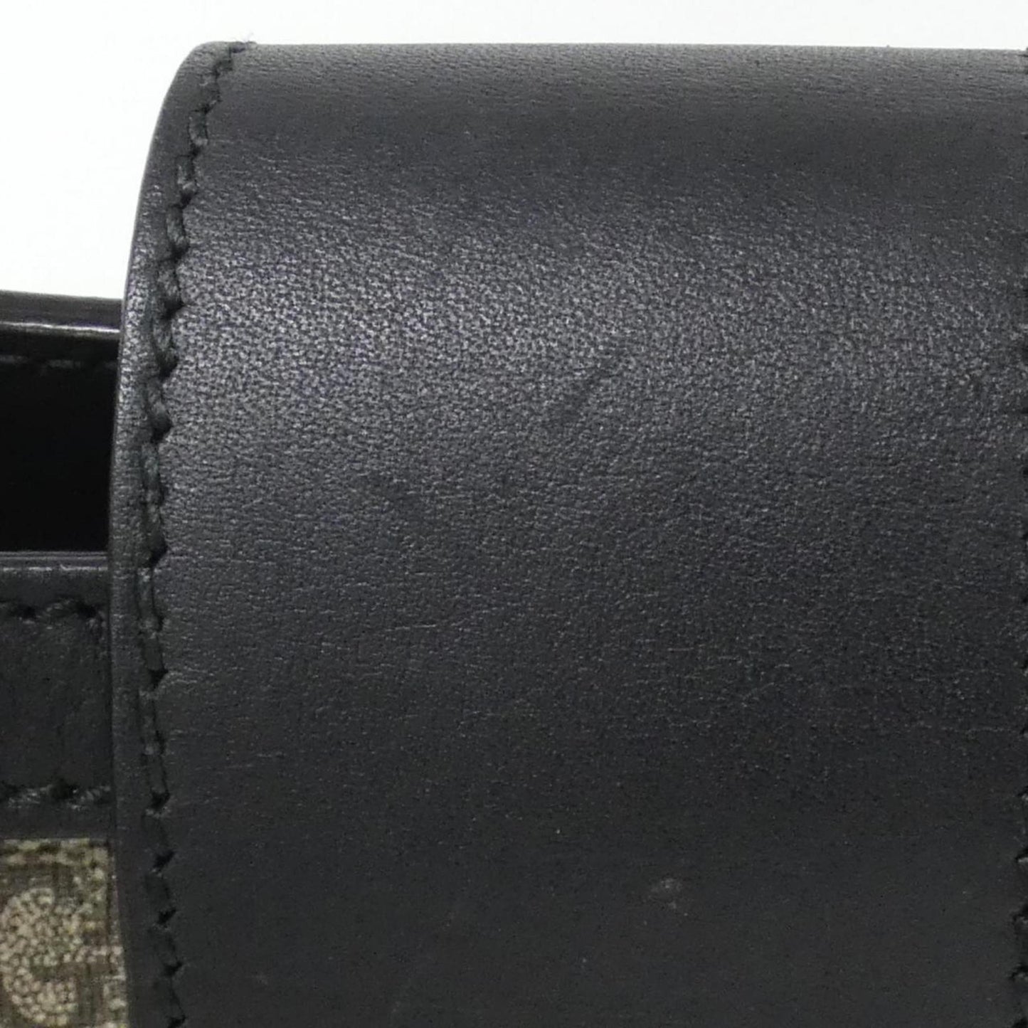 Gucci Beige Black Gg Supreme Leather Shoulder Bag ( )