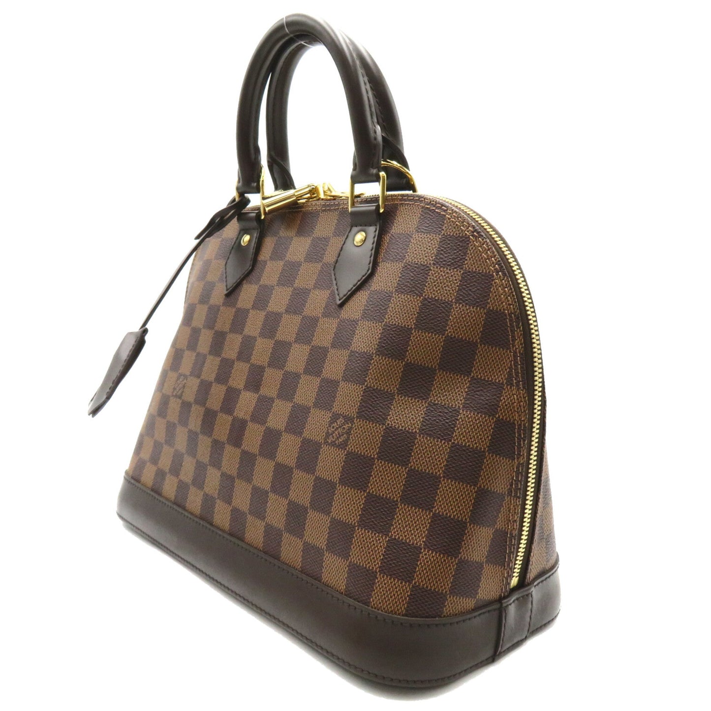 LOUIS VUITTON Alma PM Brown Ebene Damier PVC coated canvas Handbag