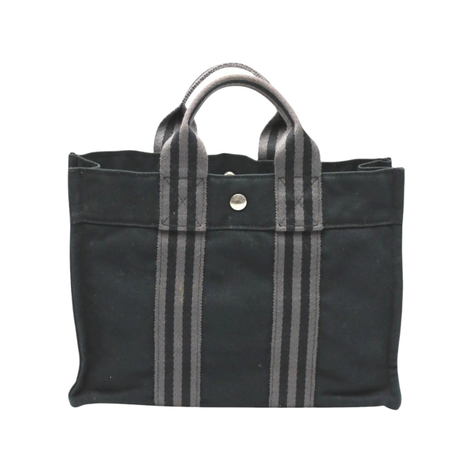 Hermes Her Line Gray Canvas Tote Bag ( )